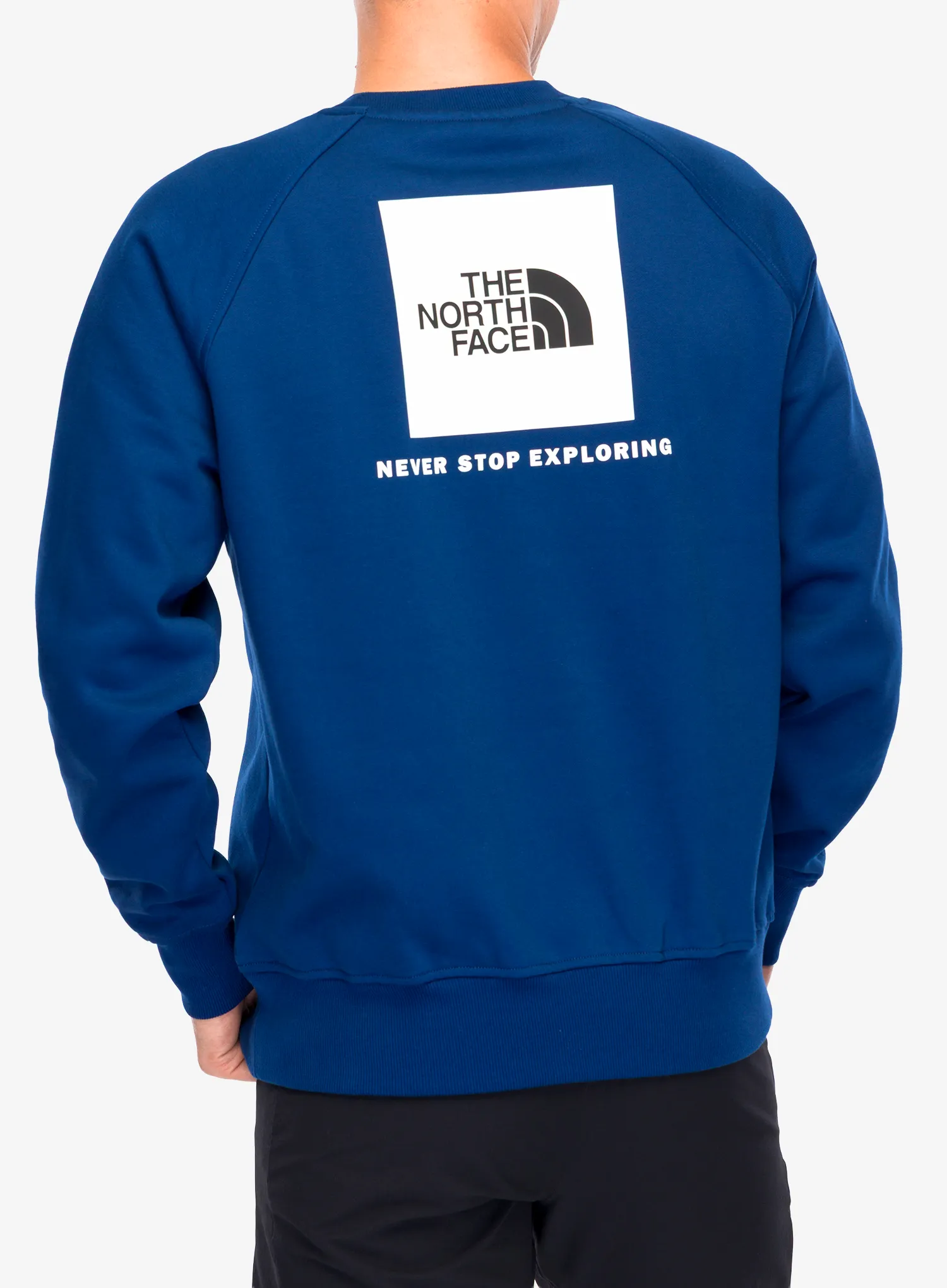 Hanorac fara gluga The North Face Raglan Redbox Crew - estate blue/tnf white