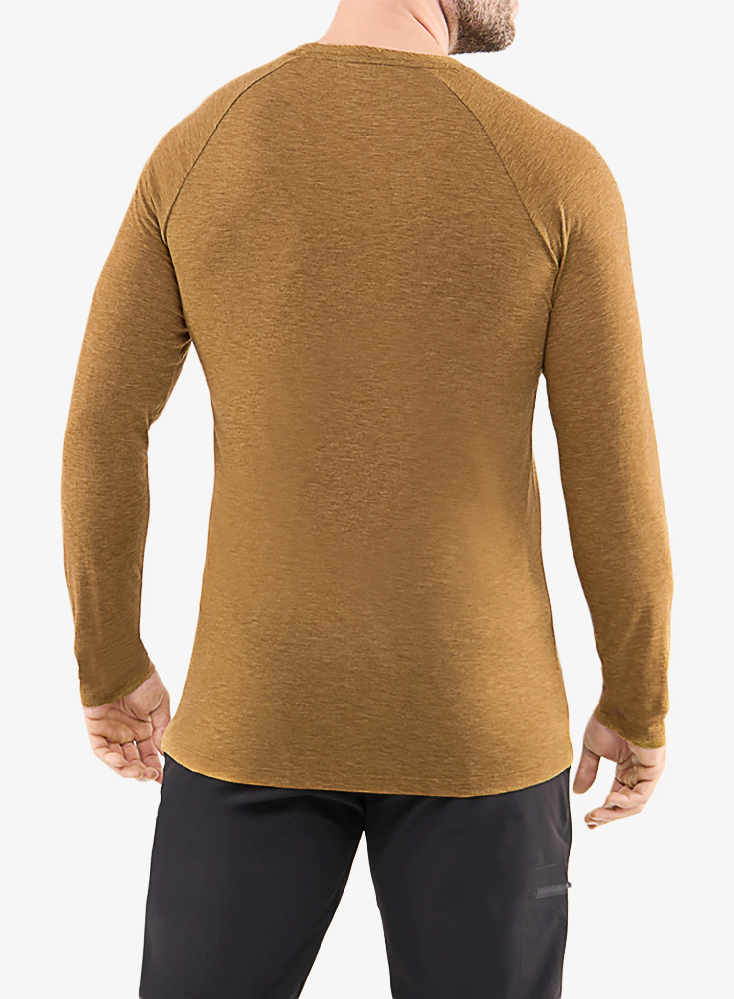 Hanorac fara gluga Viking Longsleeve Andali - light brown/black