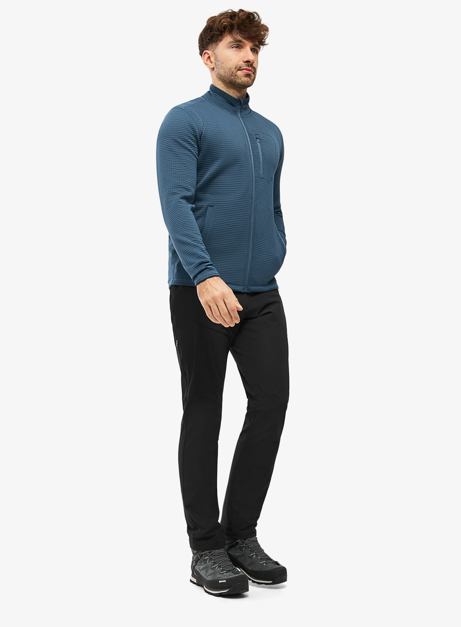 Hanorac fara gluga Viking Midlayer Admont Full Zip - navy