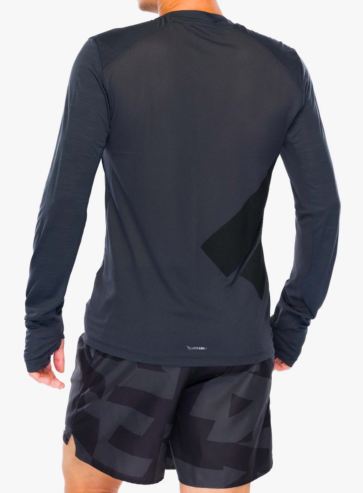 Hanorac alergare adidas TERREX Xperior Long Sleeve Tee - carbon