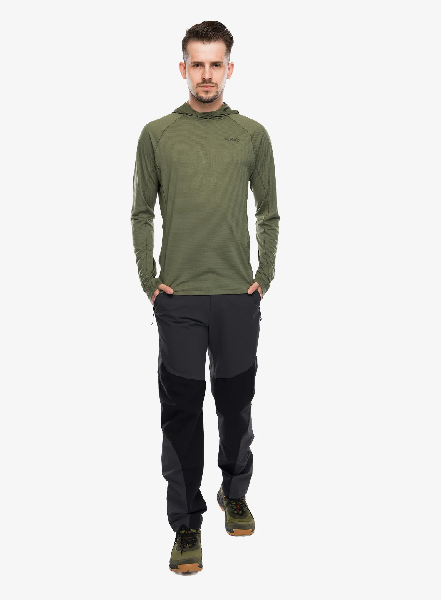 Hanorac alergare Rab Sonic Hoody - light khaki