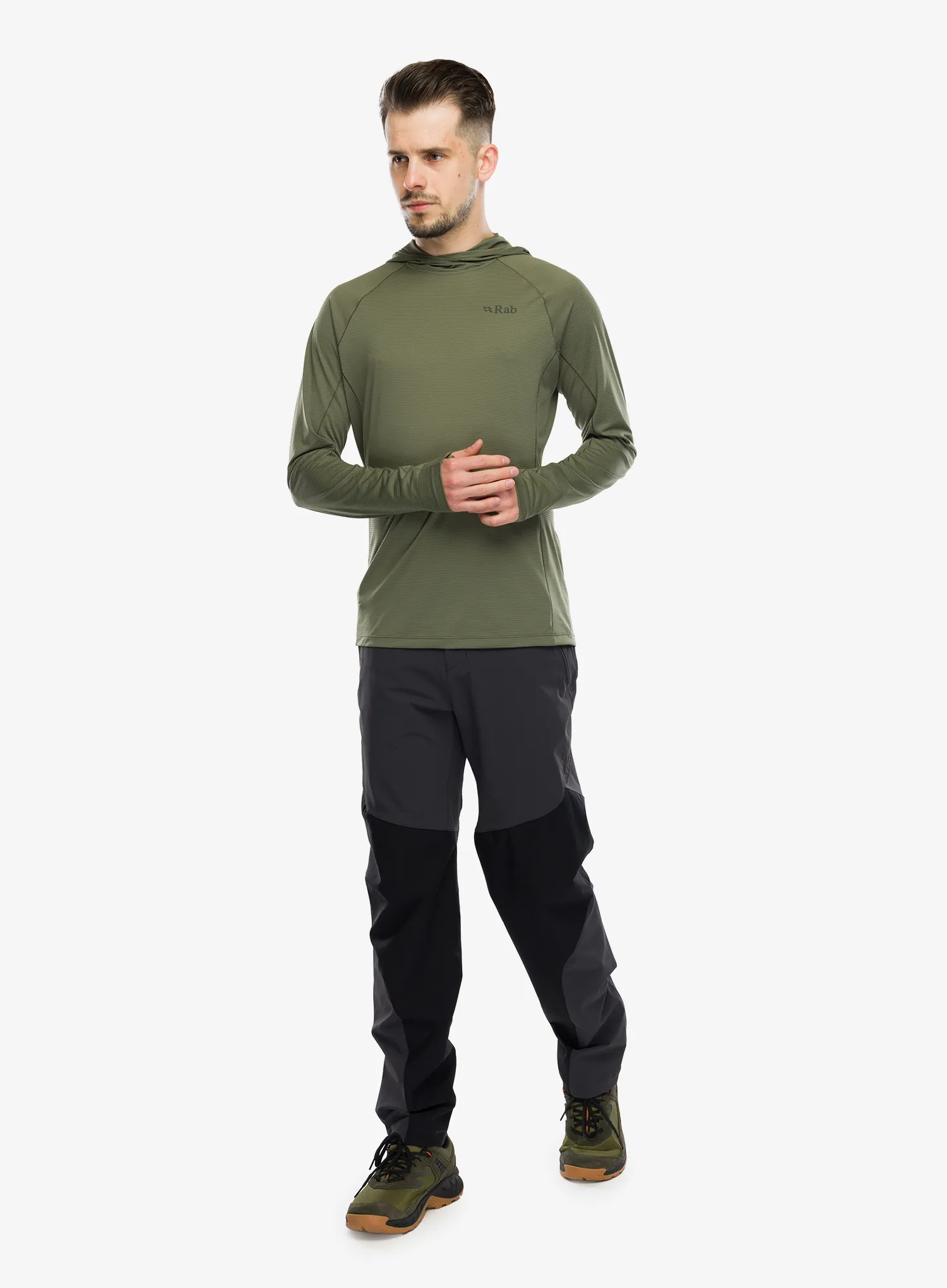 Hanorac alergare Rab Sonic Hoody - light khaki