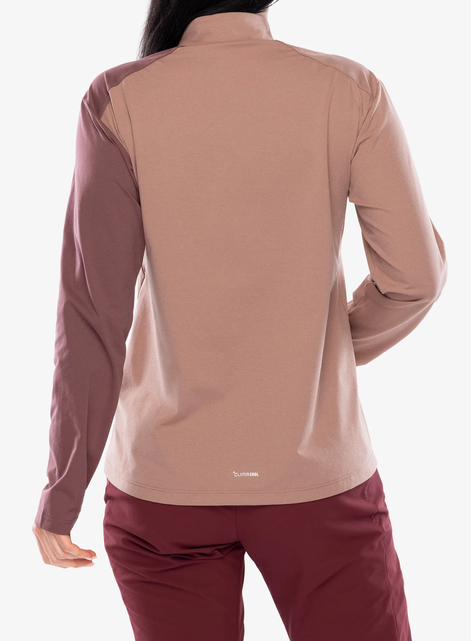 Hanorac femei adidas TERREX Multi Half Zip Longsleeve - warm clay