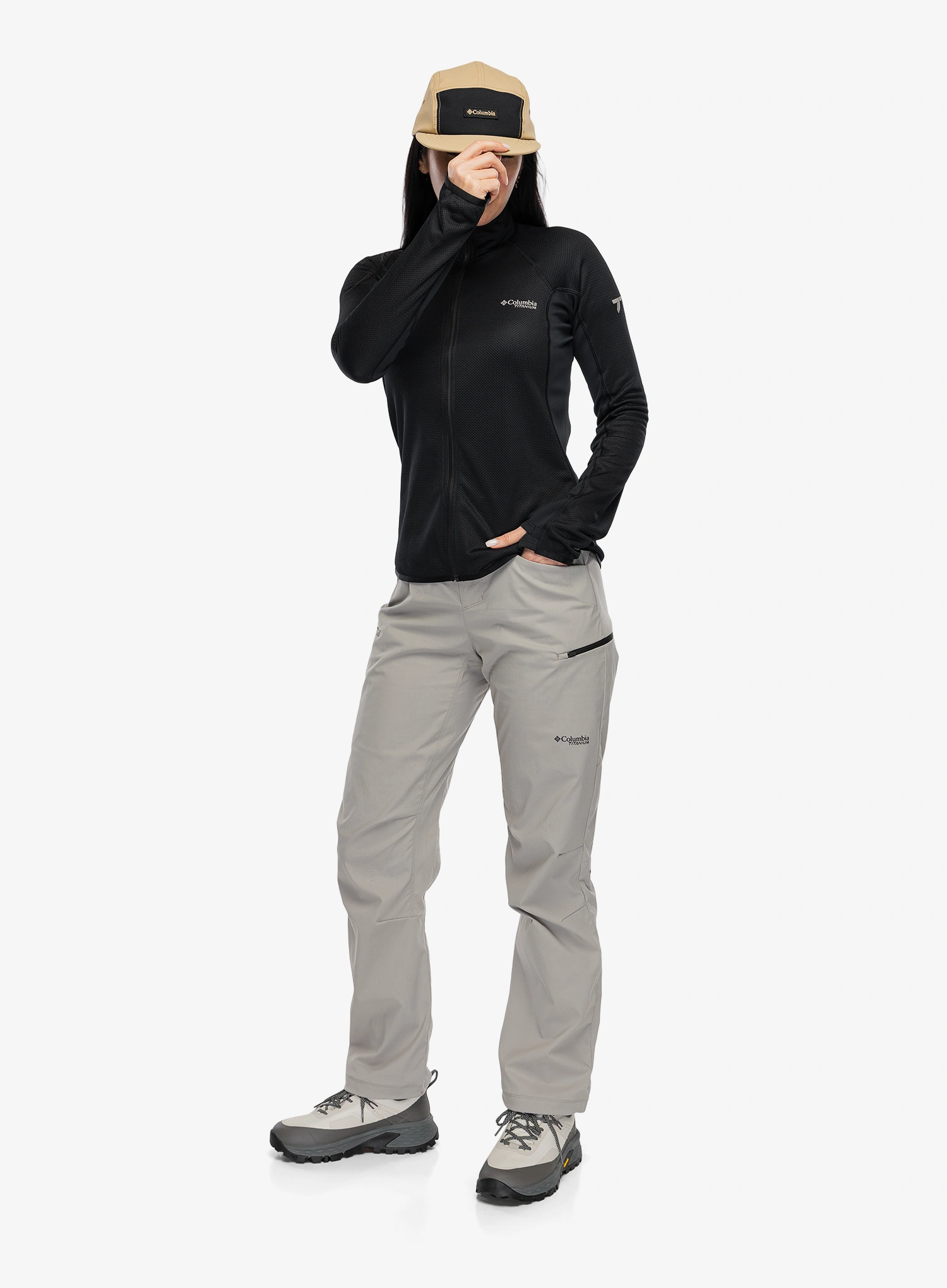 Hanorac fara gluga femei Columbia Summit Step Full Zip - black