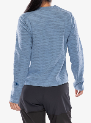 Hanorac fara gluga femei Patagonia R1 Air Crew - barnacle blue