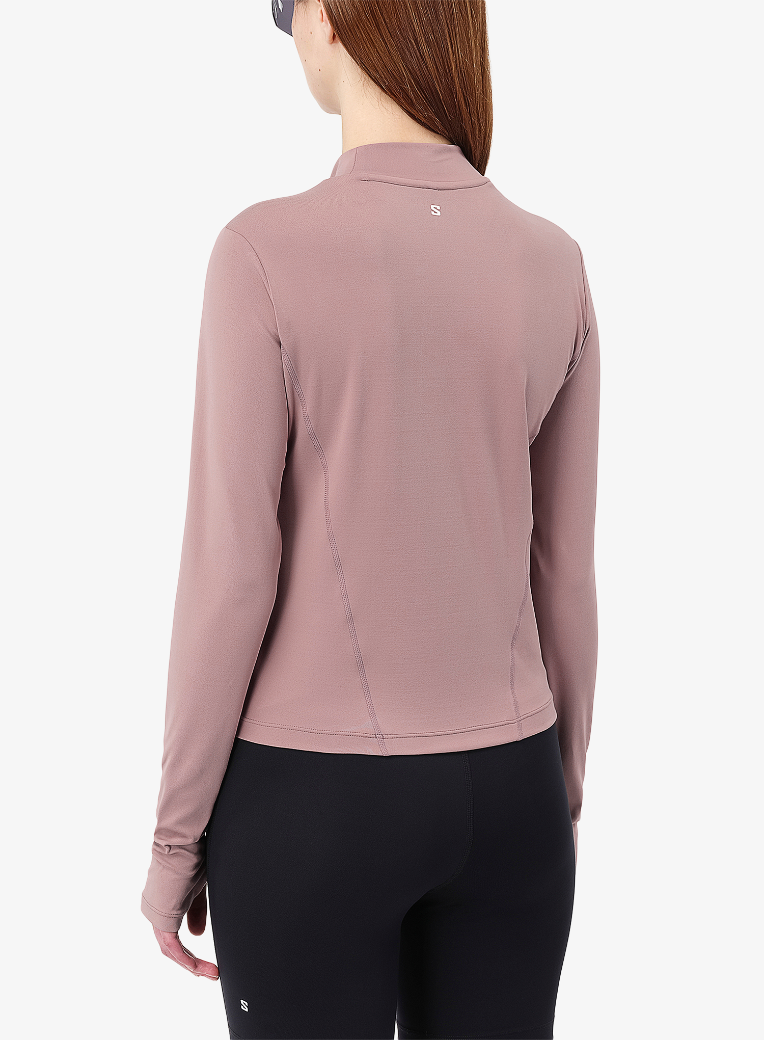 Hanorac fara gluga femei Salomon Shakeout Bliss LS Tee - antler