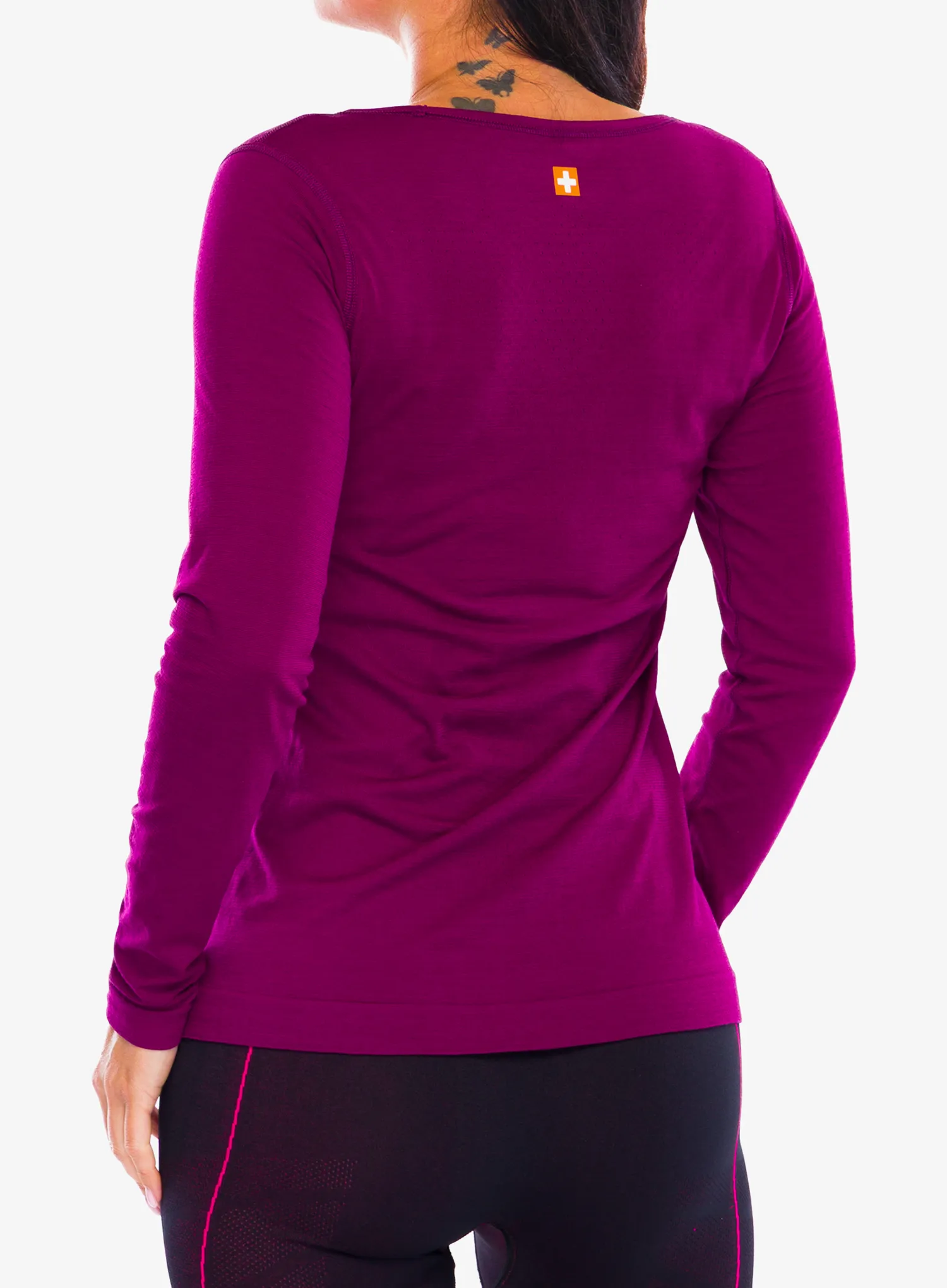 Hanorac Brubeck Outdoor Wool Pro Longshirt - plum
