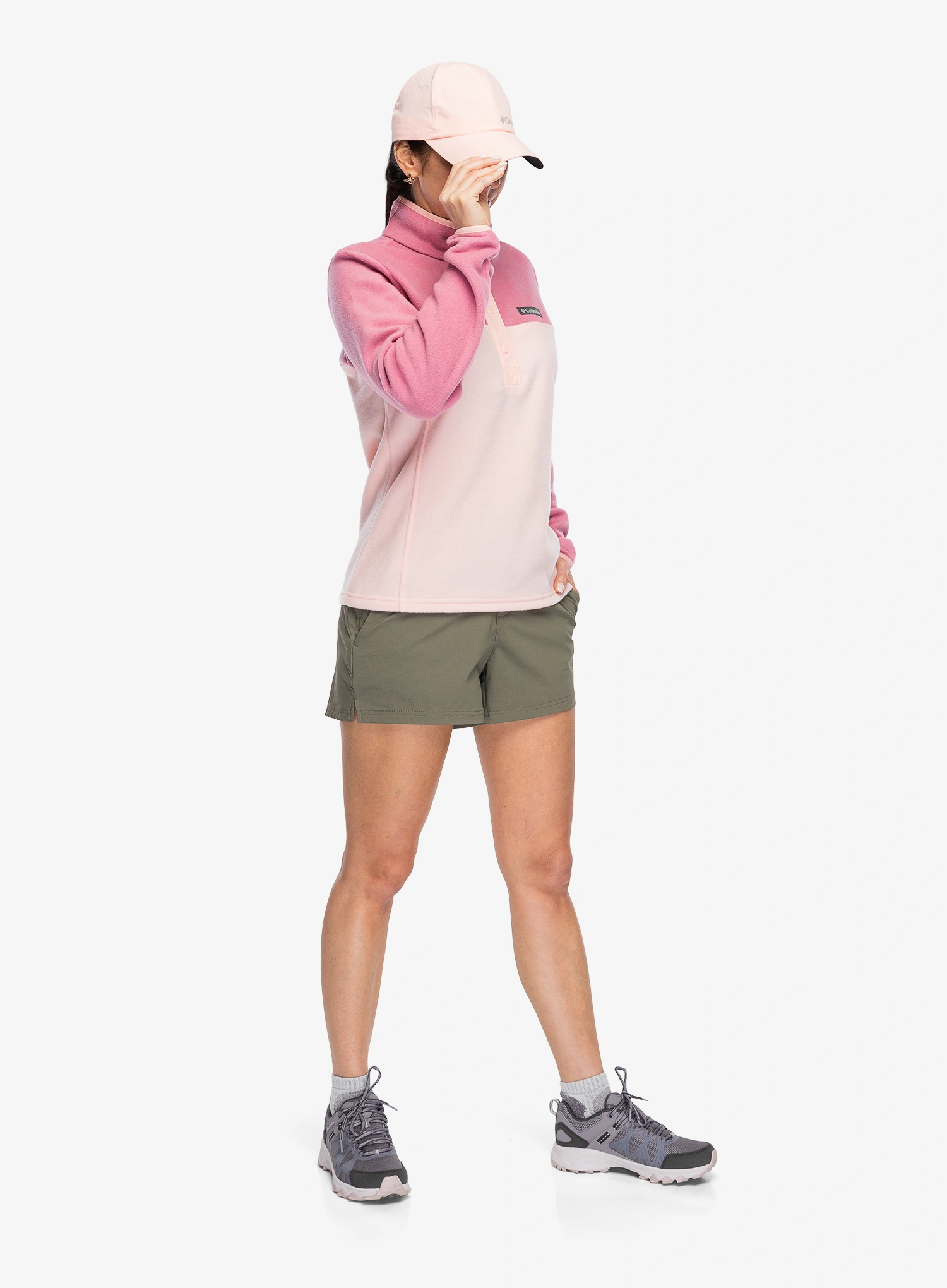 Hanorac femei Columbia Benton Springs Half Snap Pull Over II - pink sand/rosette
