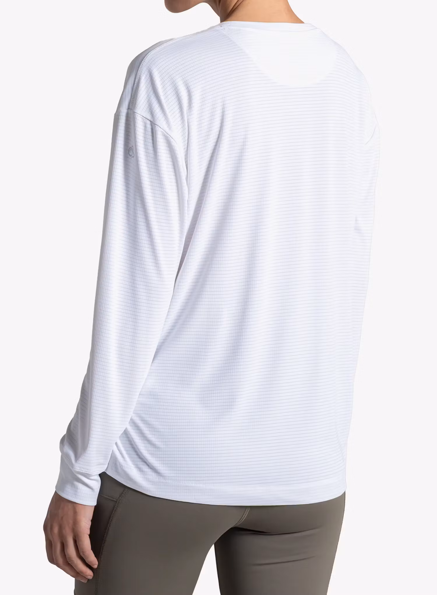 Hanorac femei Craghoppers NosiLife SolarShield+ Long Sleeved T-Shirt - white