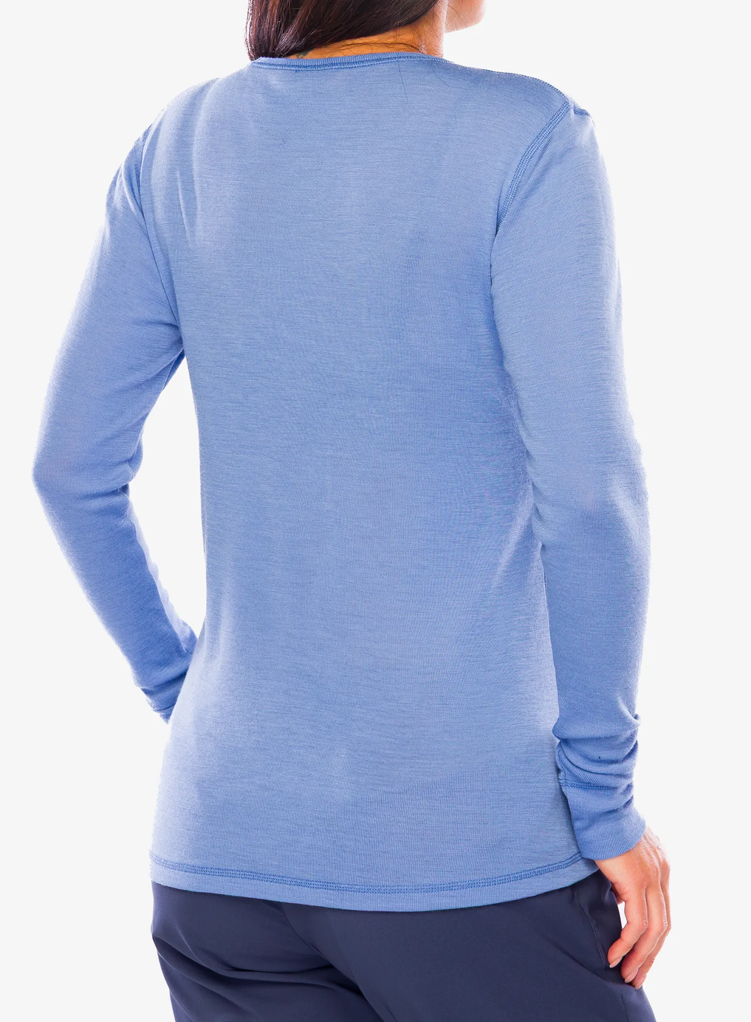 Hanorac femei Dovre 100% Merino Wool LS - blue