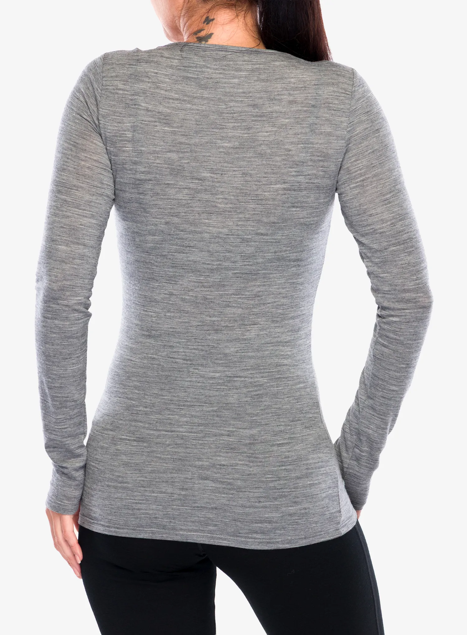 Hanorac femei Icebreaker Siren L/S Sweetheart - gritstone hthr