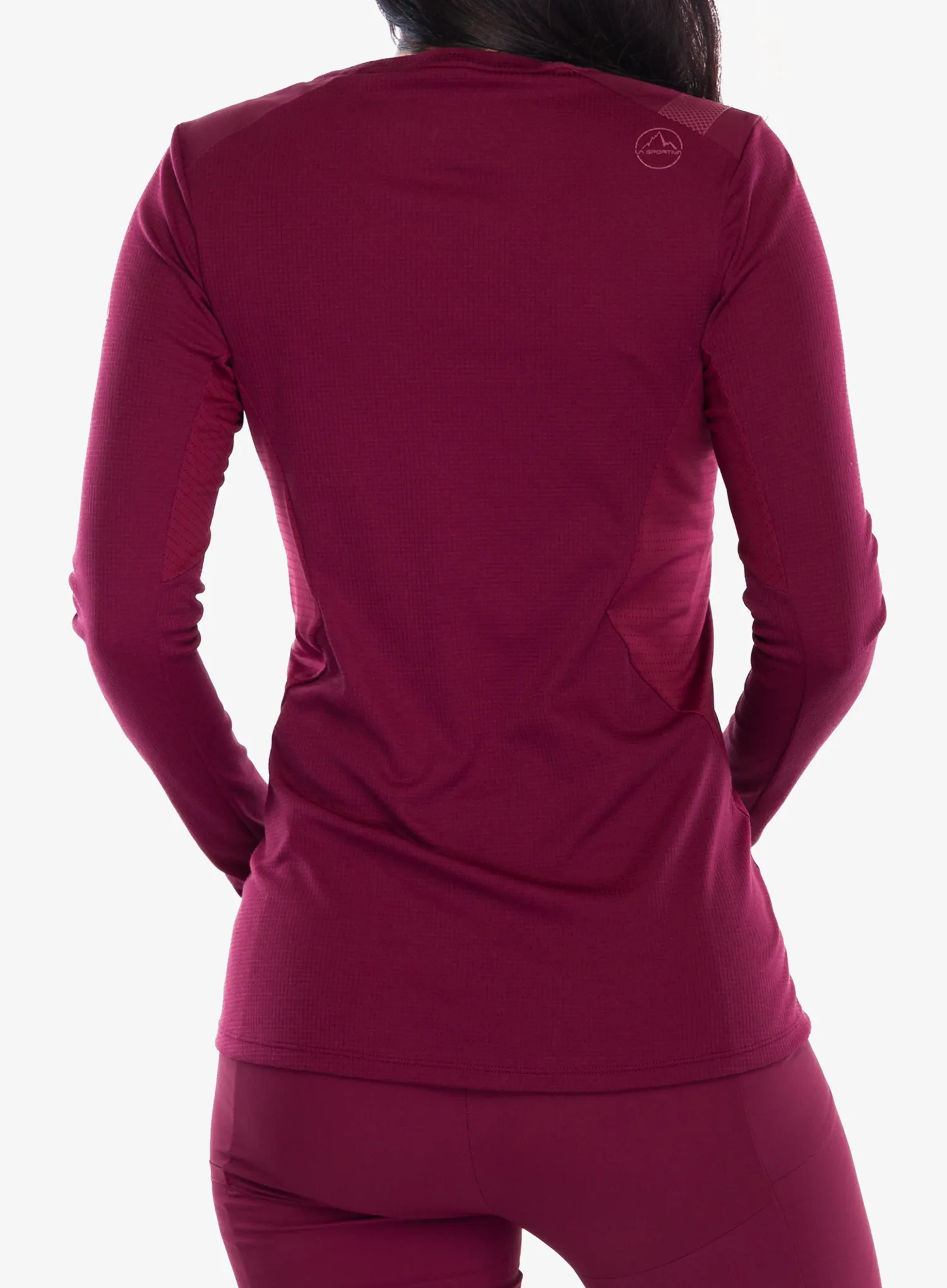 Hanorac femei La Sportiva Beyond Longsleeve - redwood/chalk