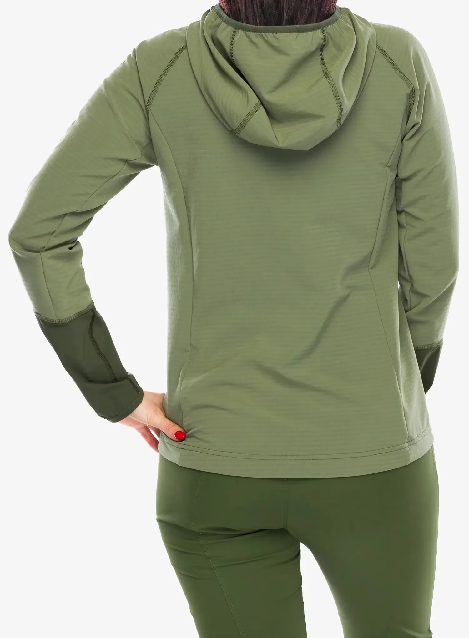 Hanorac femei Mammut Madris Light ML Half Zip Hoody - marsh/dark marsh