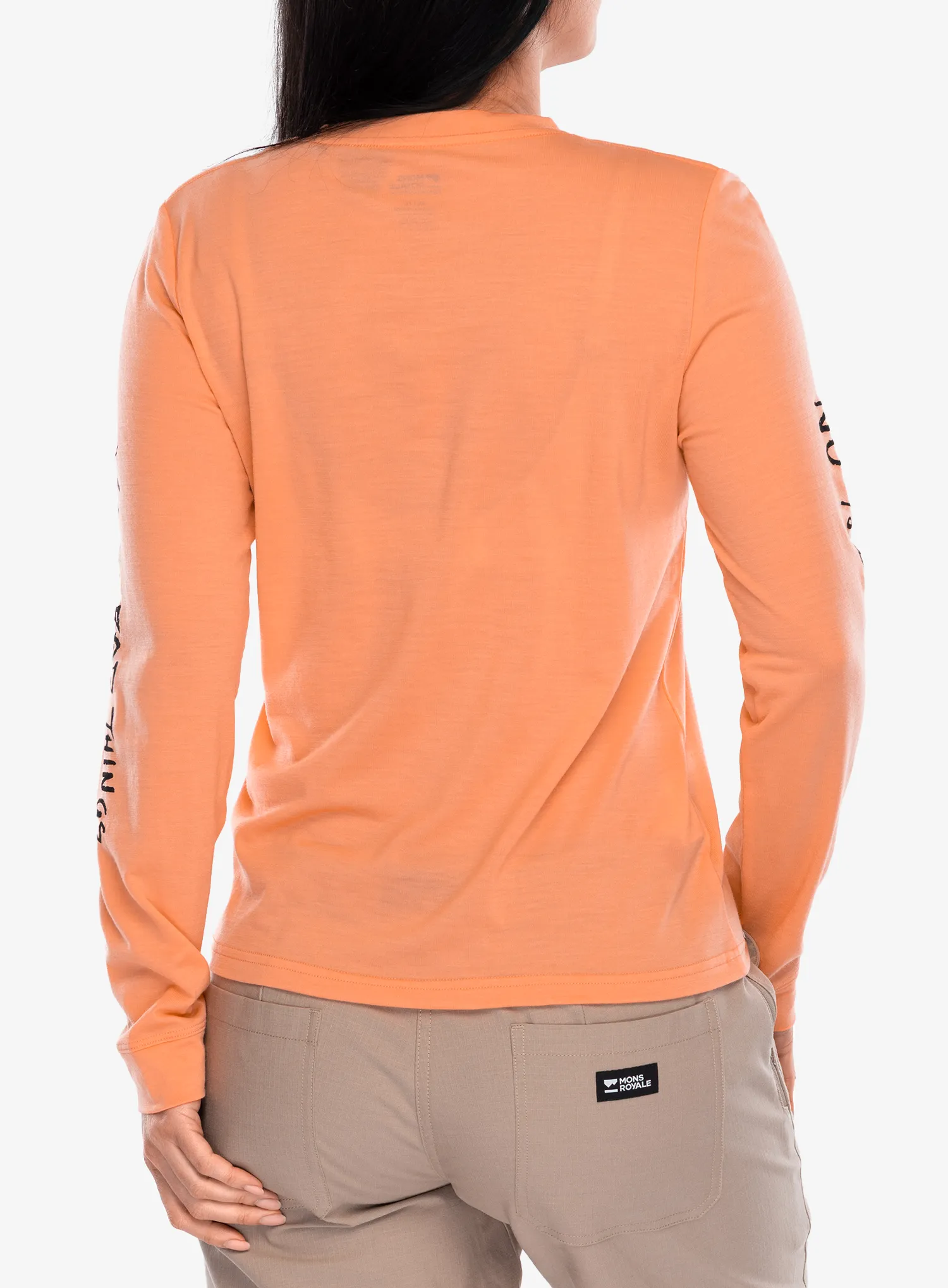 Hanorac femei Mons Royale Icon Relaxed LS - punch
