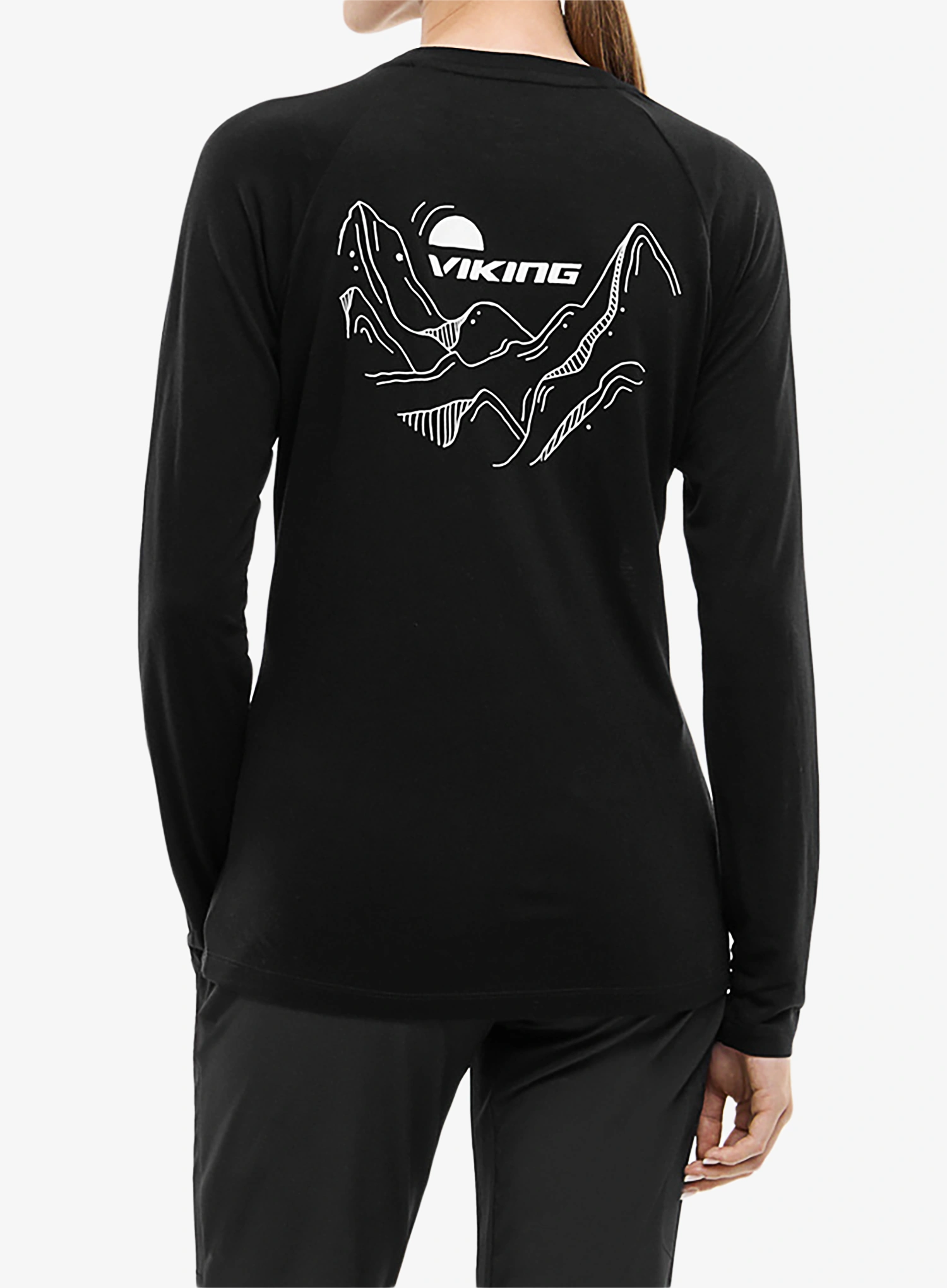 Hanorac femei Viking Longsleeve Andali - black/light grey