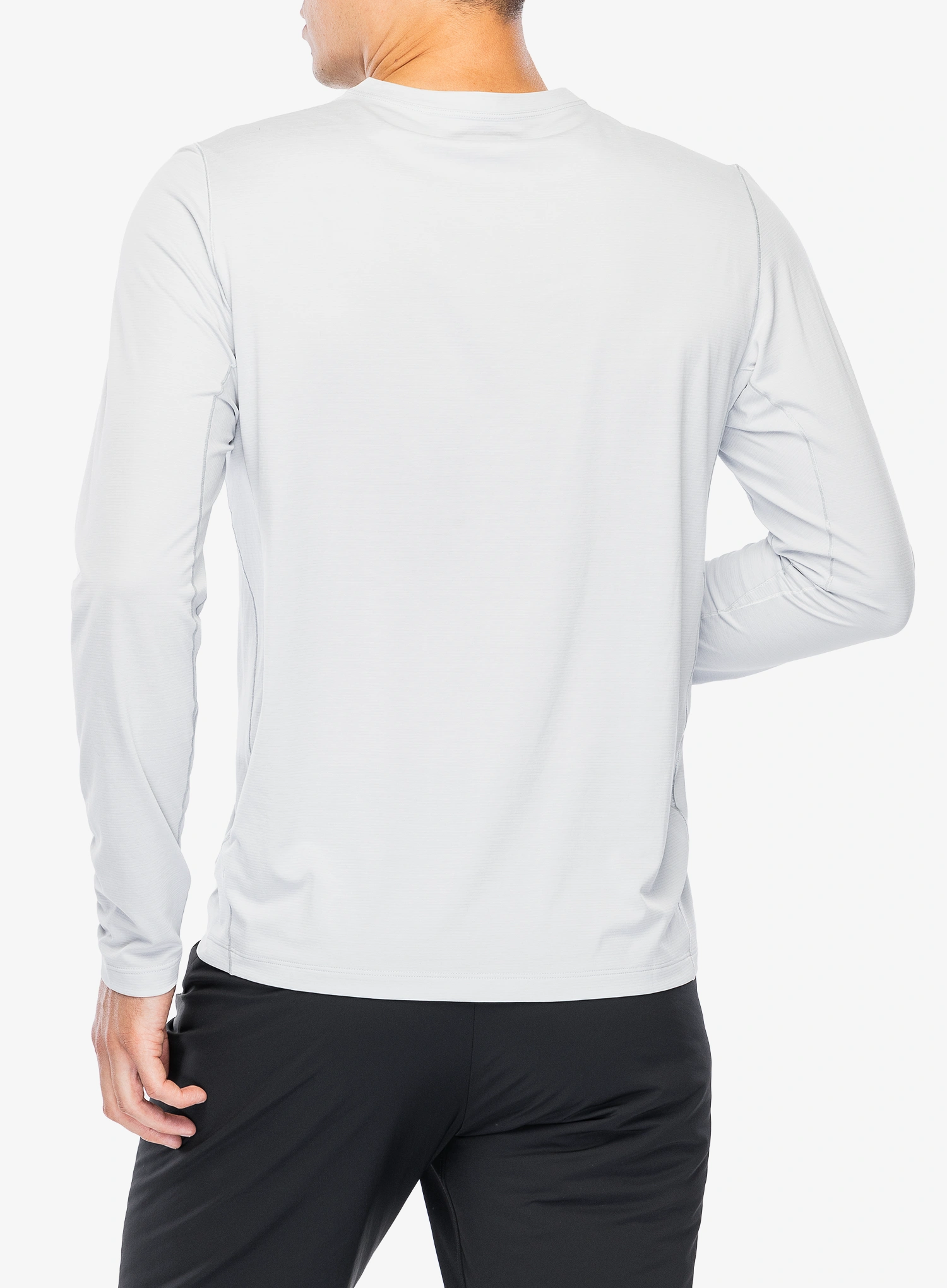 Hanorac alergare Arcteryx Cormac Logo LS - solitude heather/void