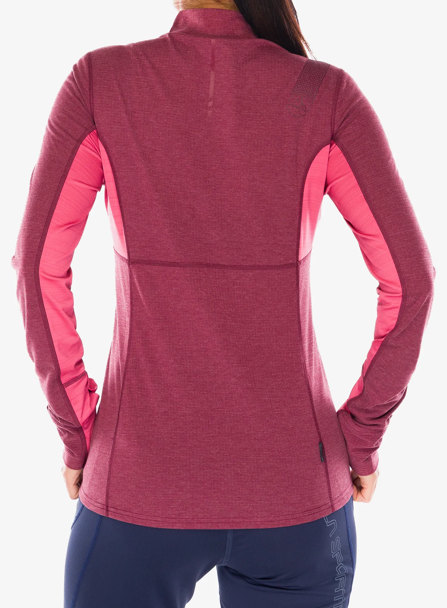Hanorac alergare femei La Sportiva Swift Long Sleeve - redwood/rosebay