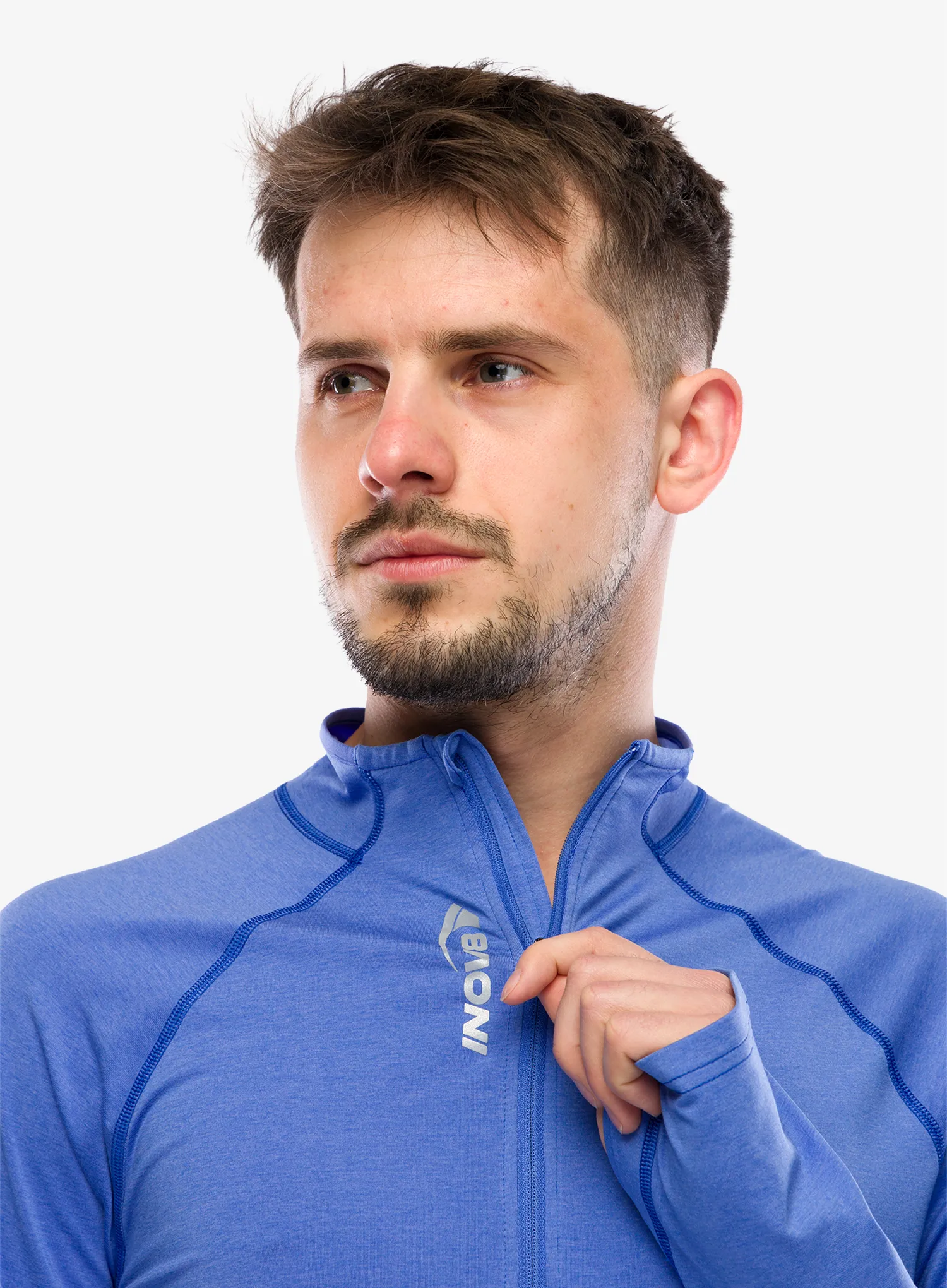 Hanorac alergare Inov-8 Active HZ Midlayer - blue