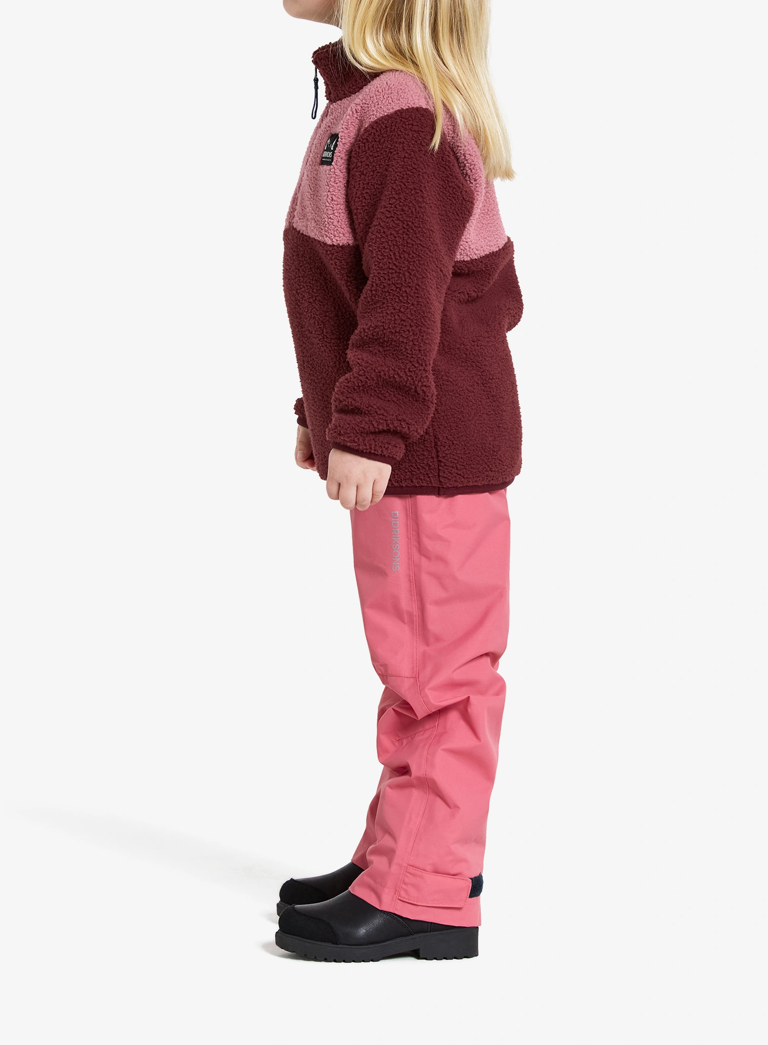Hanorac pentru copii Didriksons Gosig Halfzip - anemon red