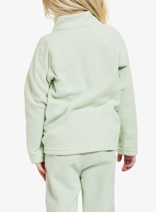 Hanorac pentru copii Didriksons Monte Full Zip - pale mint