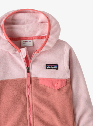 Hanorac pentru copii Patagonia Baby Micro D Snap-T Jacket - moment pink