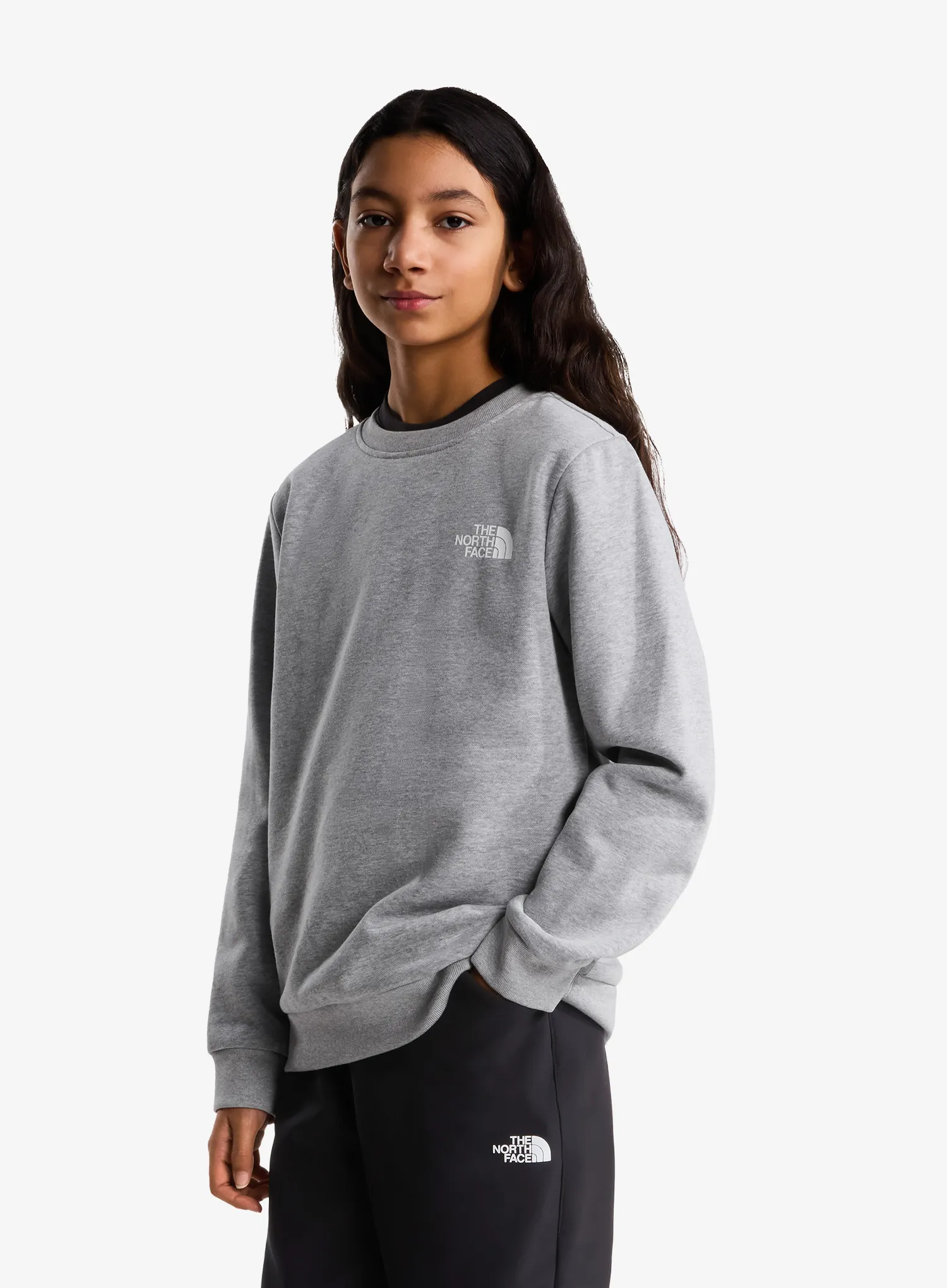 Hanorac pentru copii The North Face Evolution Box NSE Crew - pale grey heather