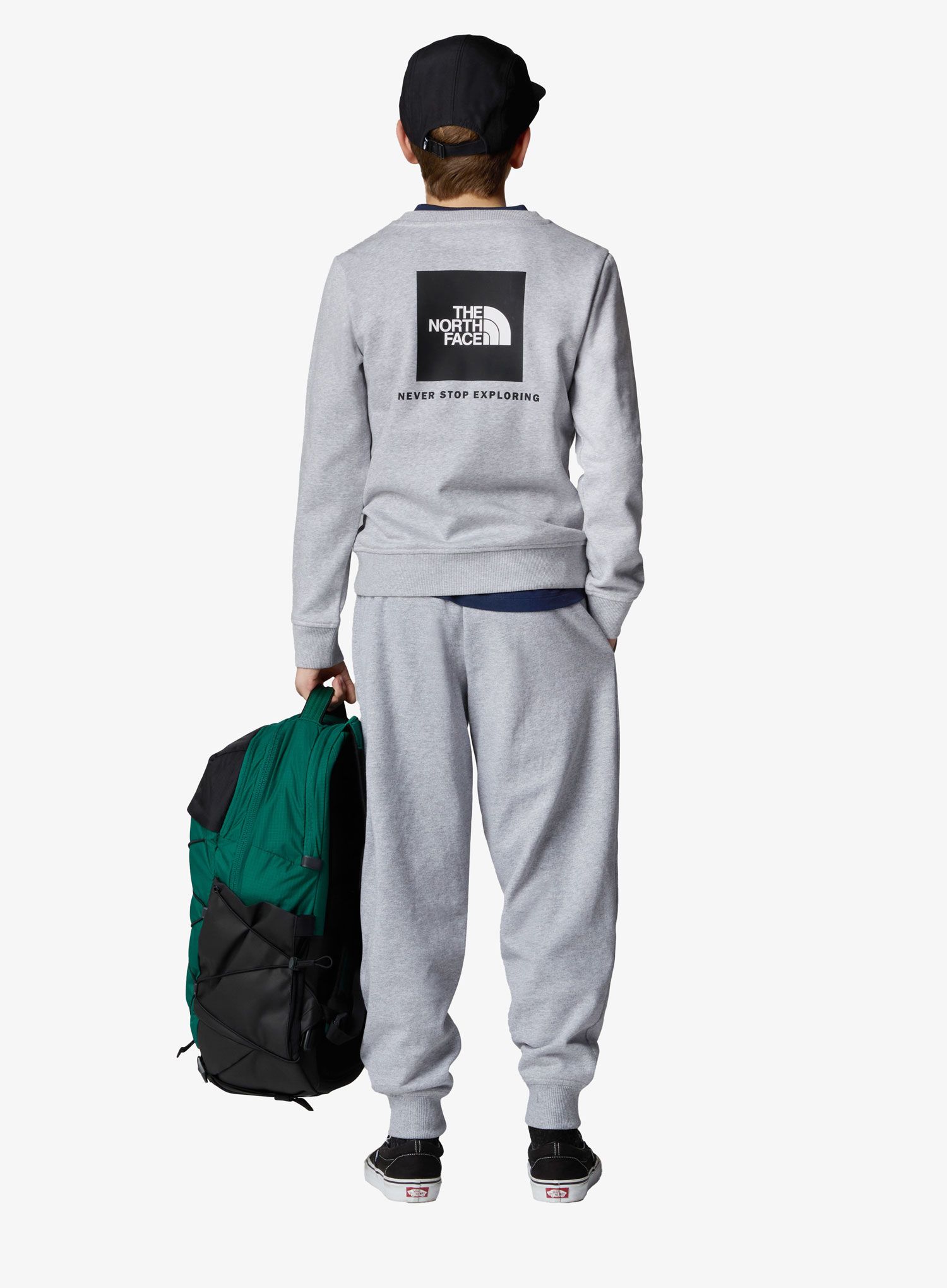 Hanorac pentru copii The North Face Redbox Regular Crew - tnf light grey heather