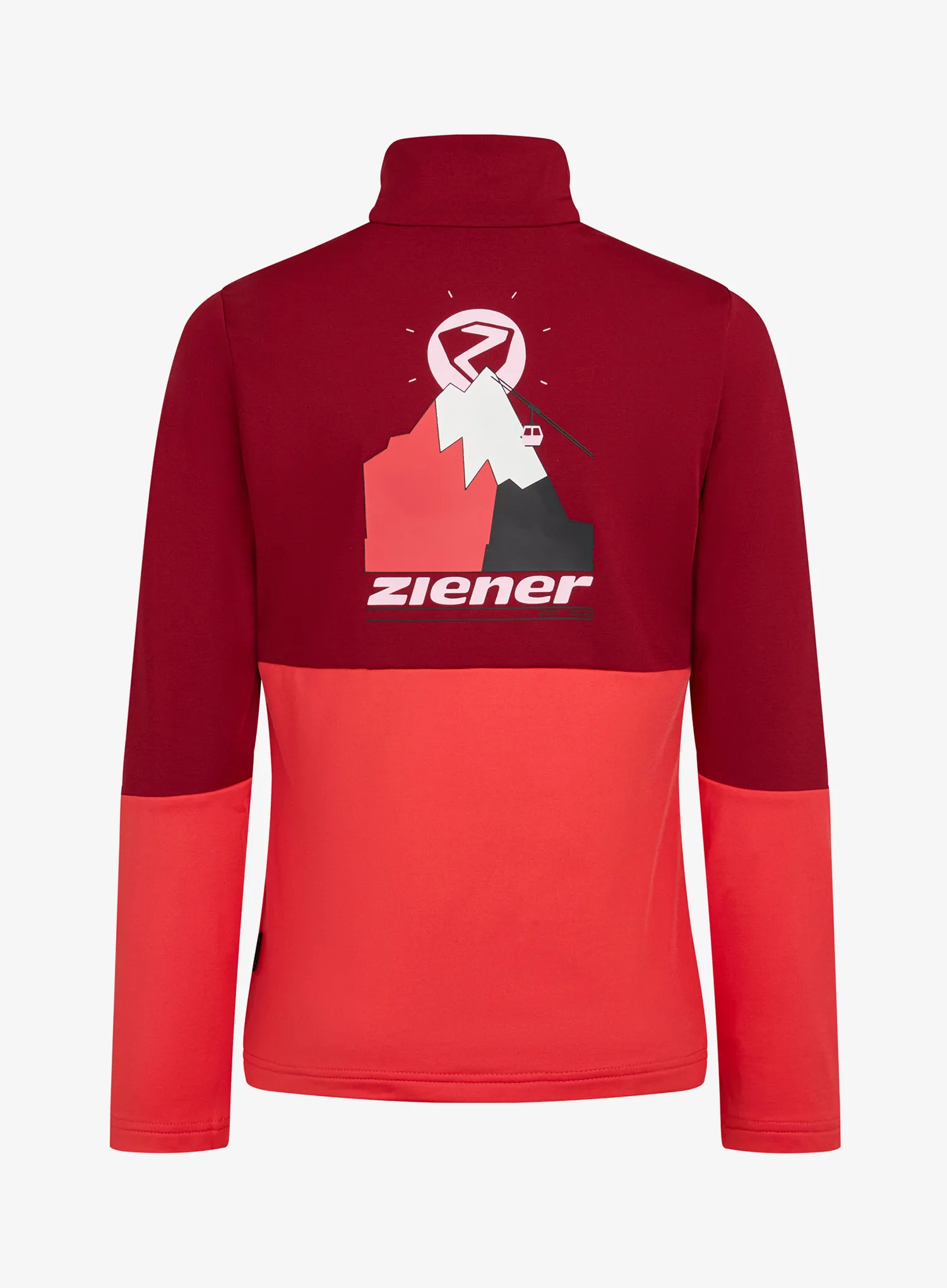 Hanorac pentru copii Ziener Jarps Midlayer - fiery red