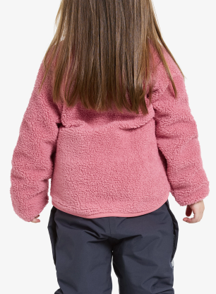 Hanorac pentru fete Didriksons Gibbs Fullzip 2 - heather pink