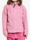 Hanorac pentru fete Didriksons Monte Full Zip - light heather pink