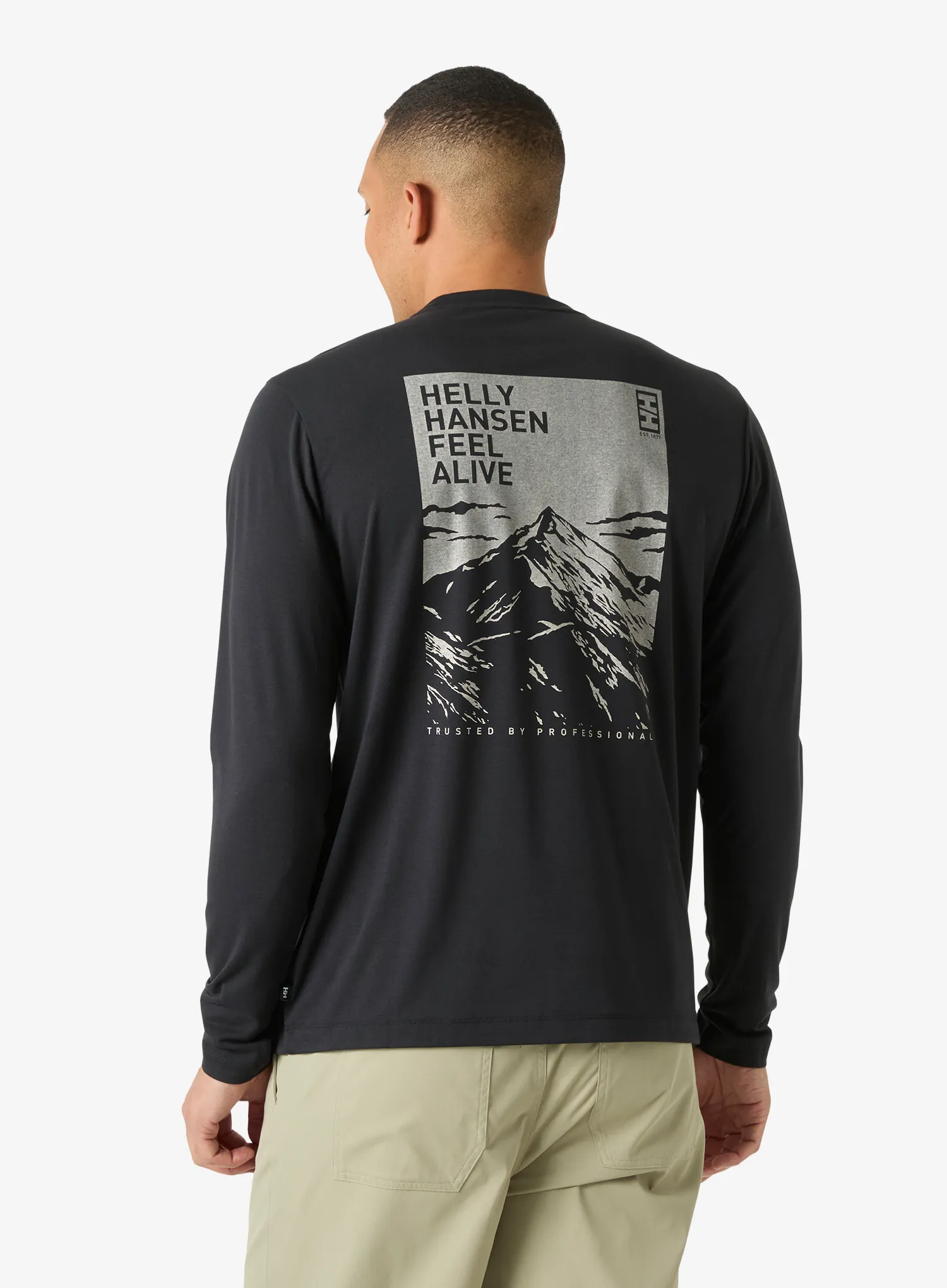 Hanorac Helly Hansen Skog Graphic LS Tee - black