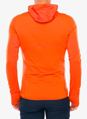 Hanorac Icebreaker Merino 200 Realfleece Descender LS Zip Hoodie - blaze