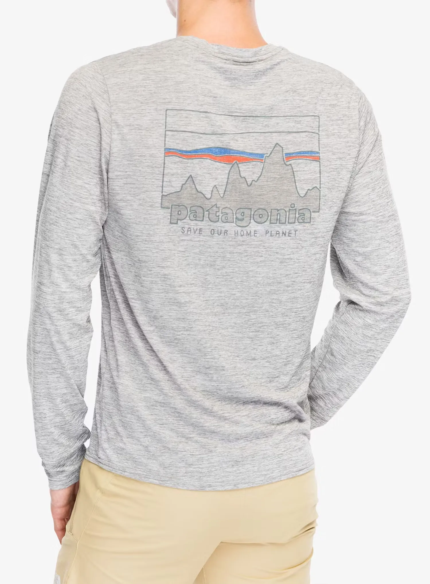 Hanorac Patagonia L/S Cap Cool Daily Graphic Shirt - skyline/feather grey
