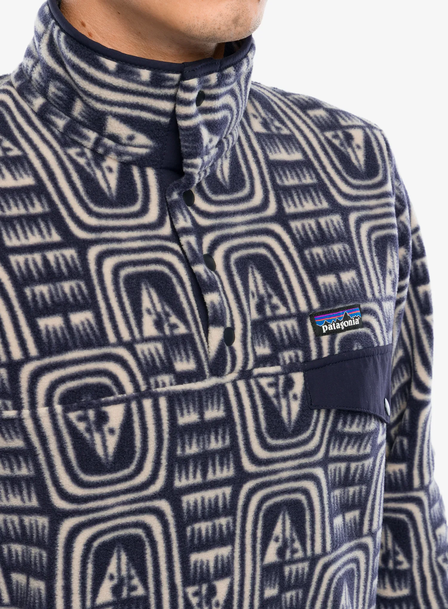 Hanorac Patagonia Lightweight Synch Snap-T Pullover - flow/sunken blue