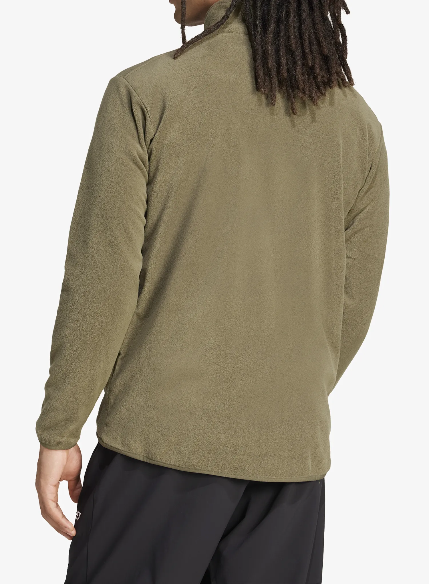 Hanorac fleece adidas TERREX Multi Essentials 1/2 Zip Fleece Jacket - olive strata/olive strata