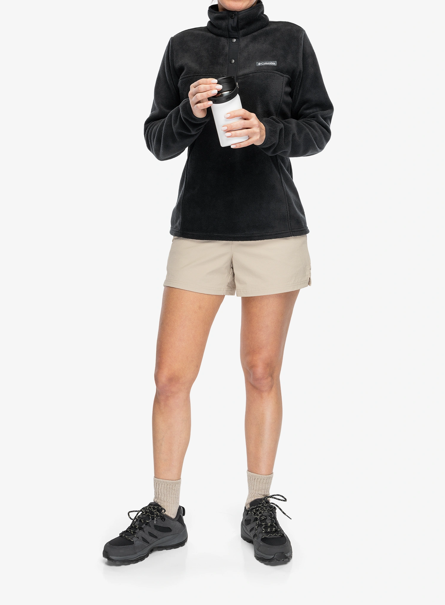 Hanorac fleece femei Columbia Benton Springs Half Snap Pull Over II - black