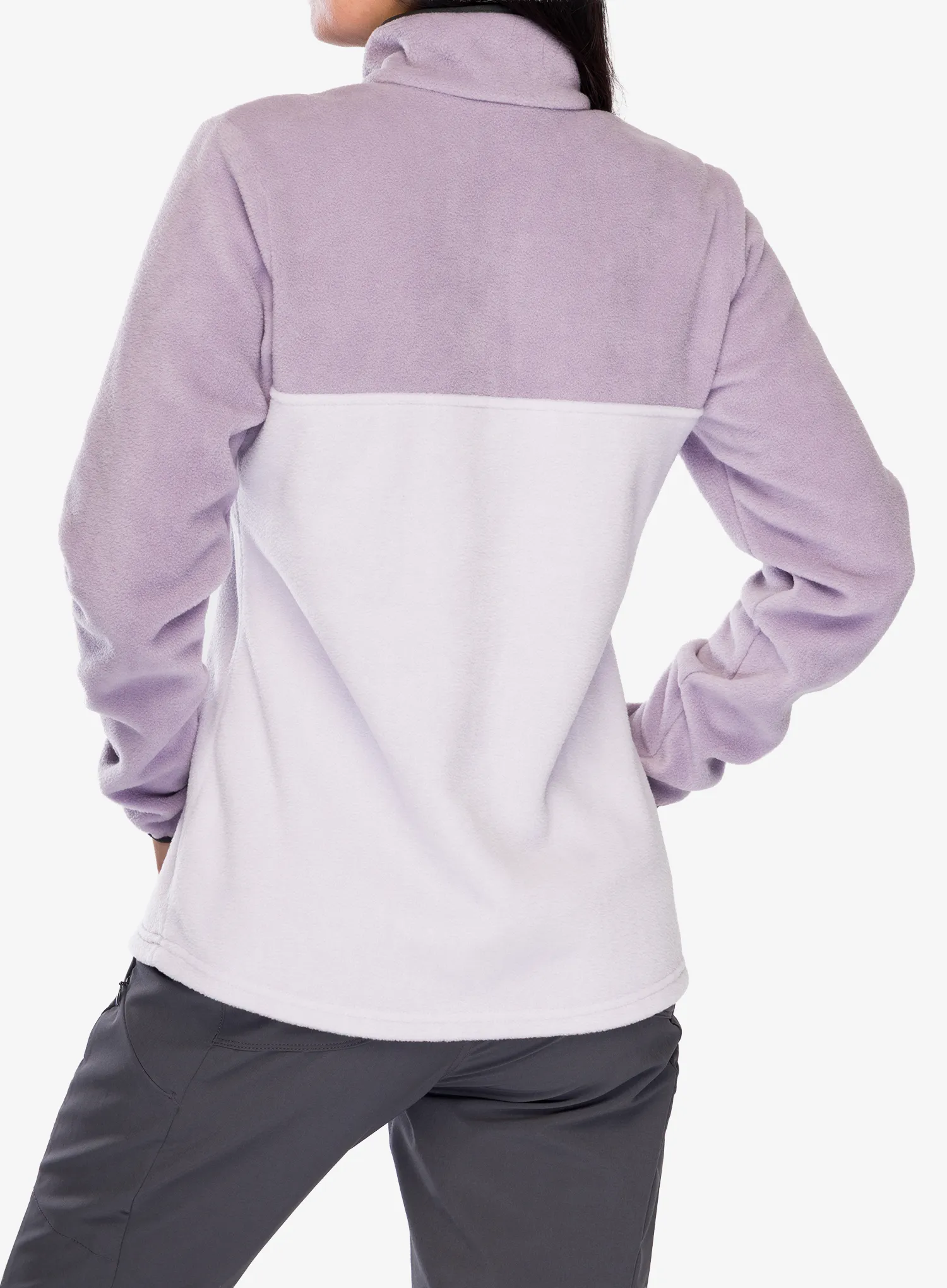 Hanorac fleece femei Columbia Benton Springs Half Snap Pull Over II - pearl/shale purple/shark