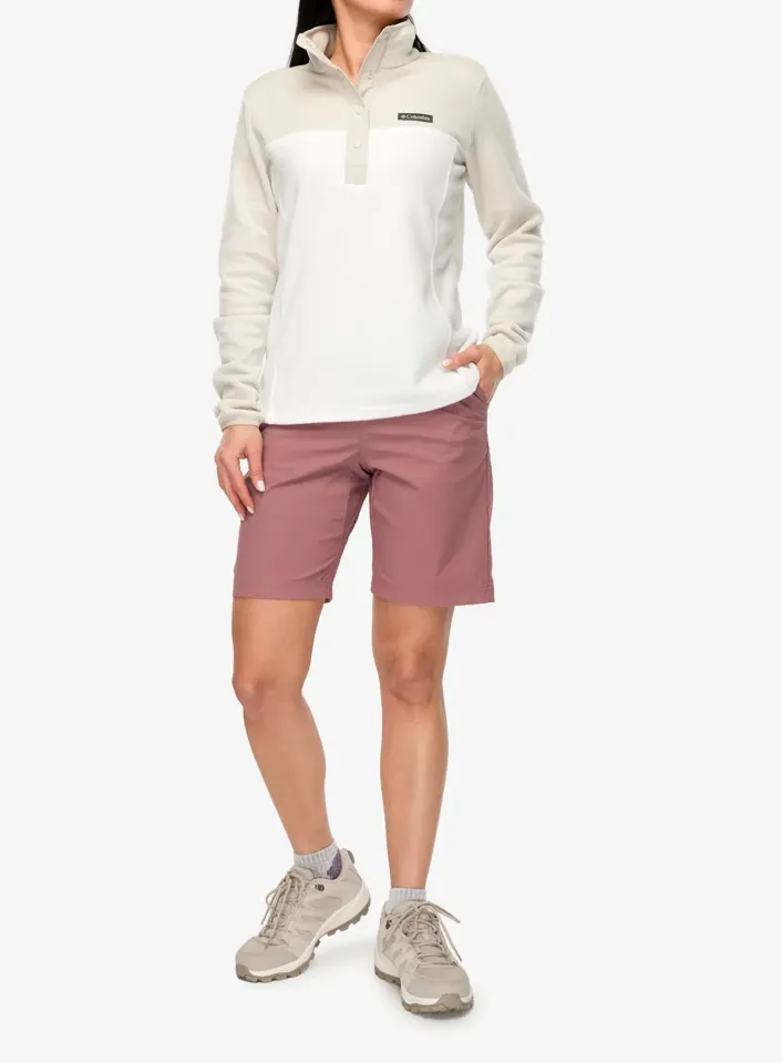 Hanorac fleece femei Columbia Benton Springs Half Snap Pull Over II - sea salt/dark stone