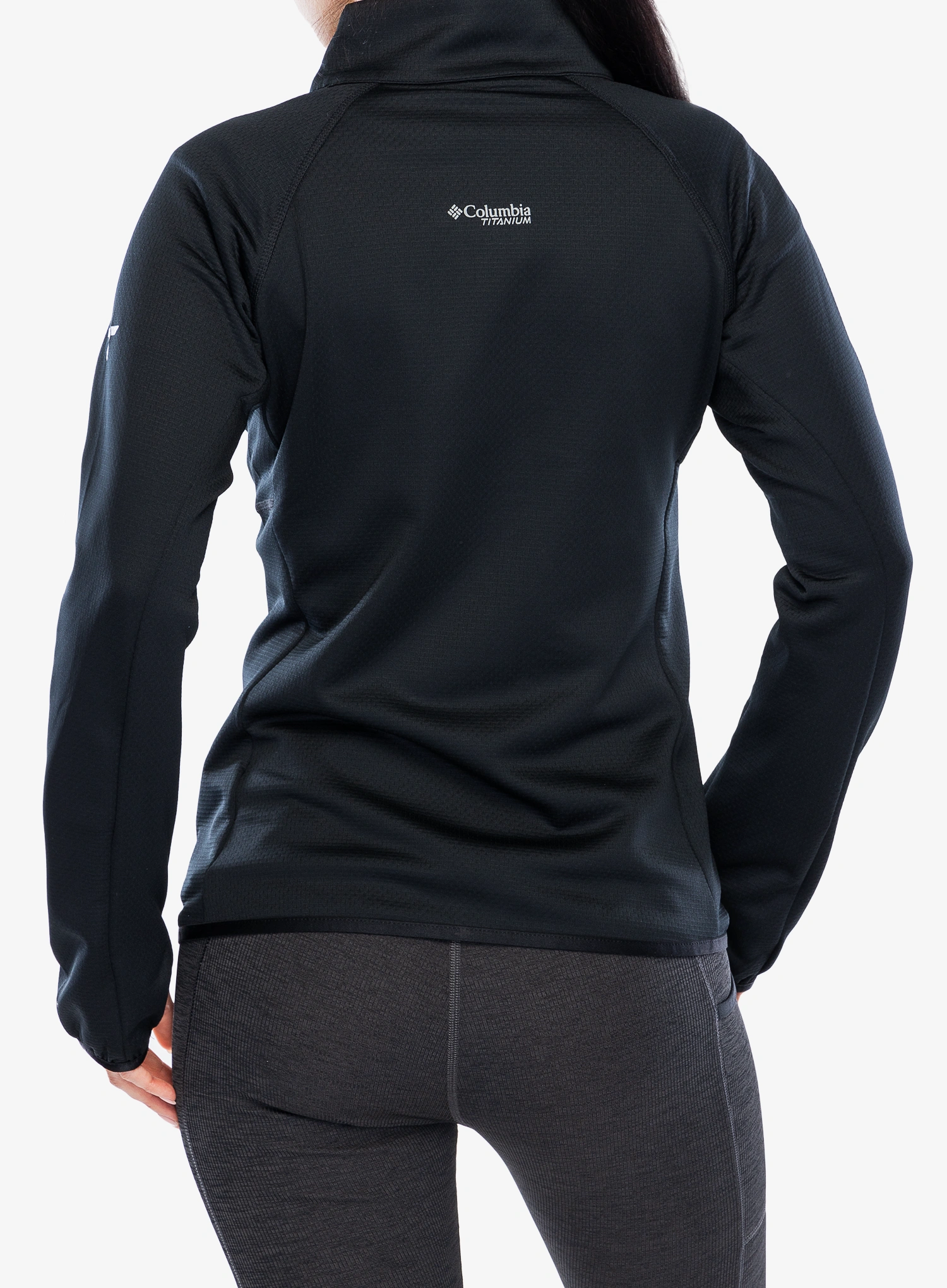 Hanorac fleece femei Columbia Triple Canyon Grid Fleece Full Zip - black/black