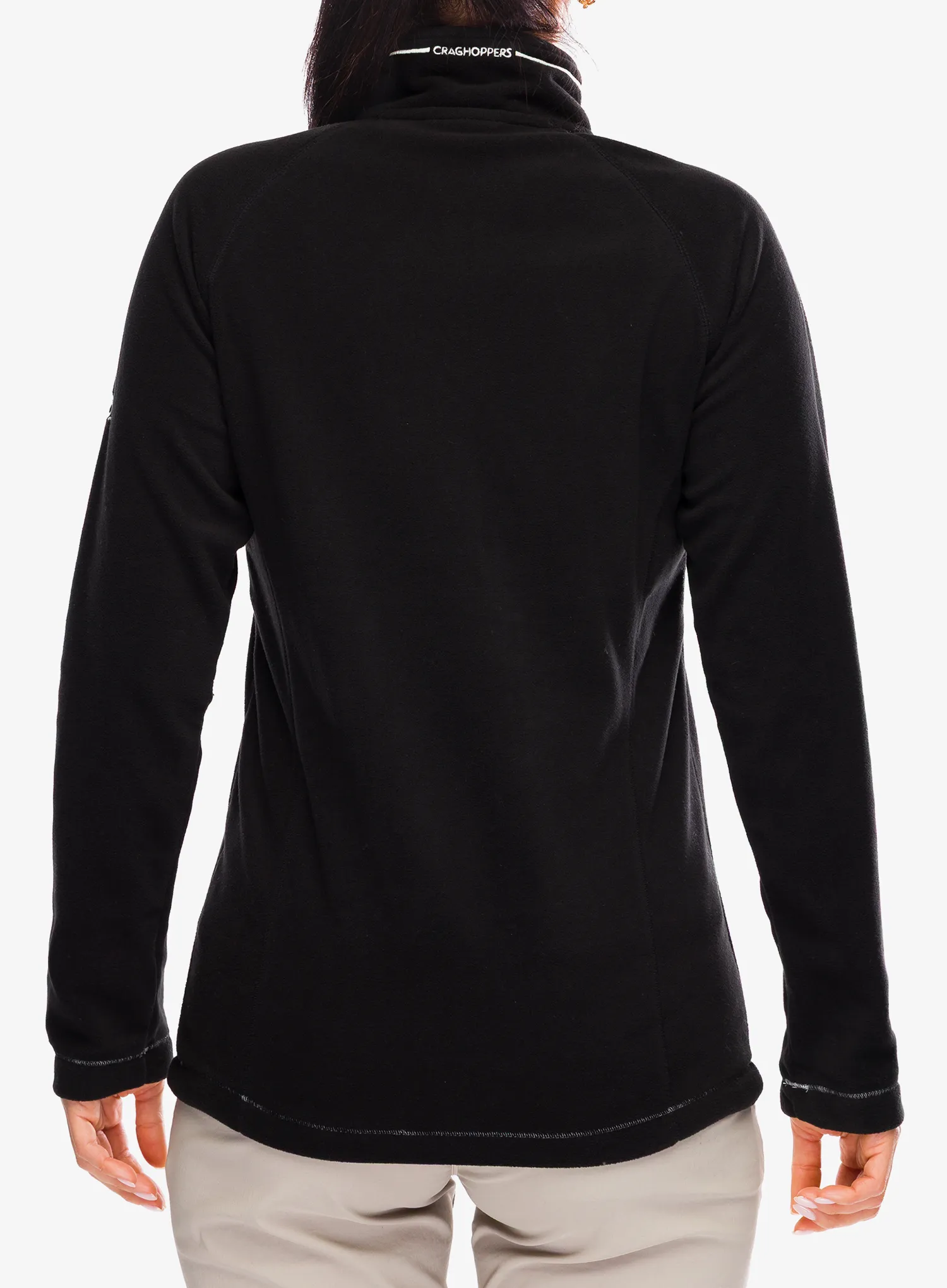 Hanorac fleece femei Craghoppers Miska VI Half Zip - black