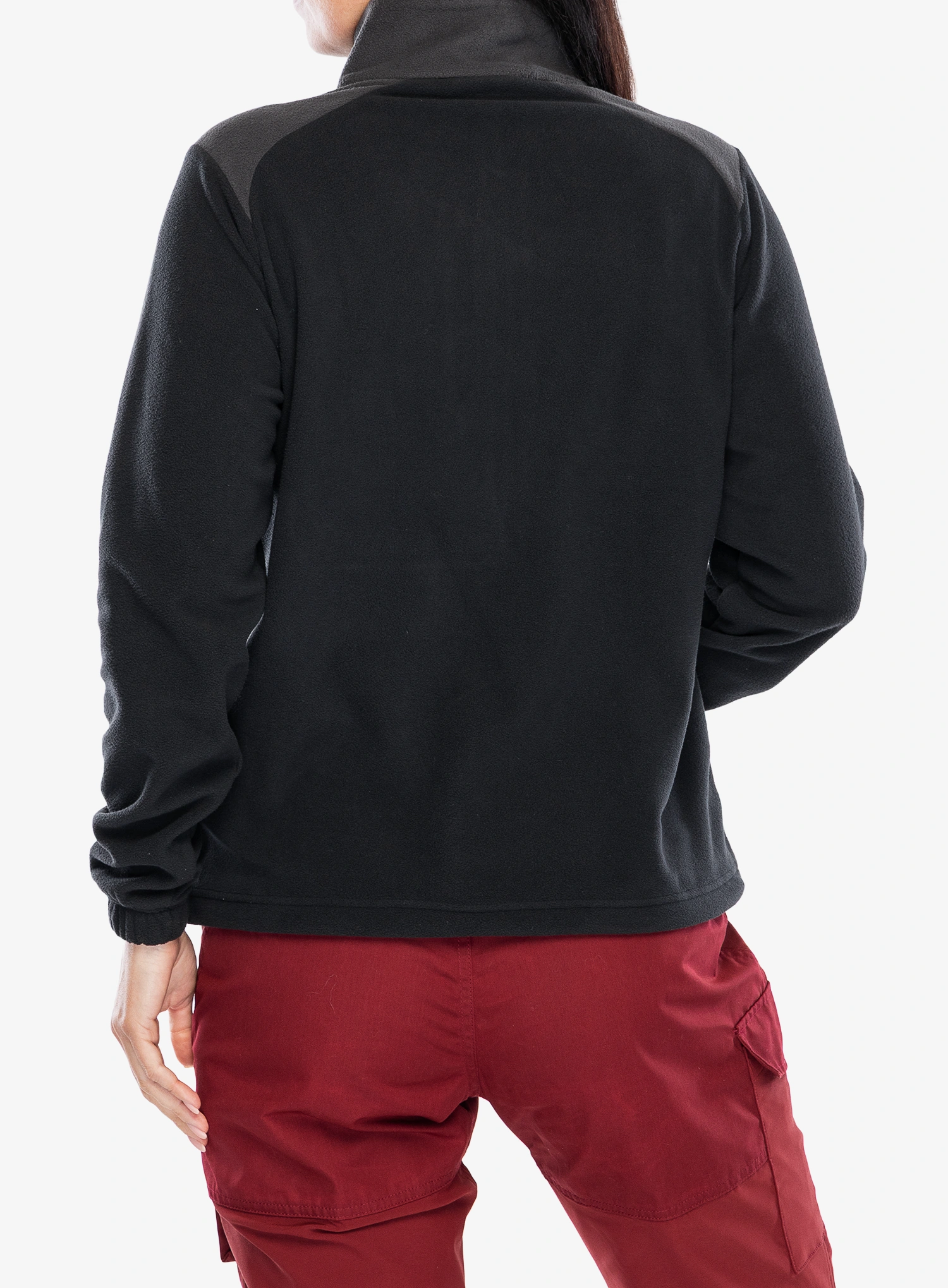 Hanorac fleece femei Fjallraven Vardag Lite Fleece - black/dark grey