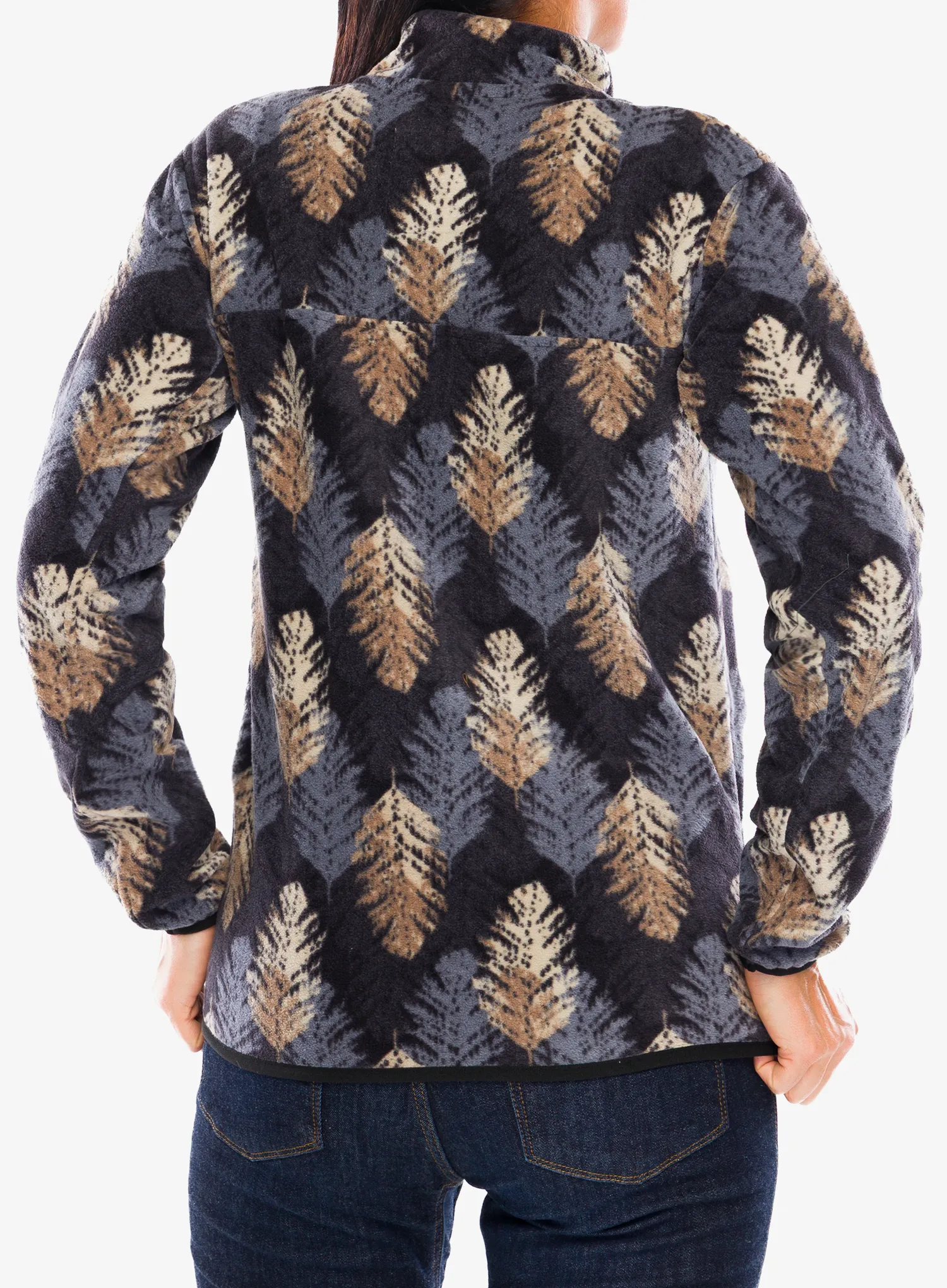 Hanorac fleece femei Kavu Cavanaugh - leaf layout