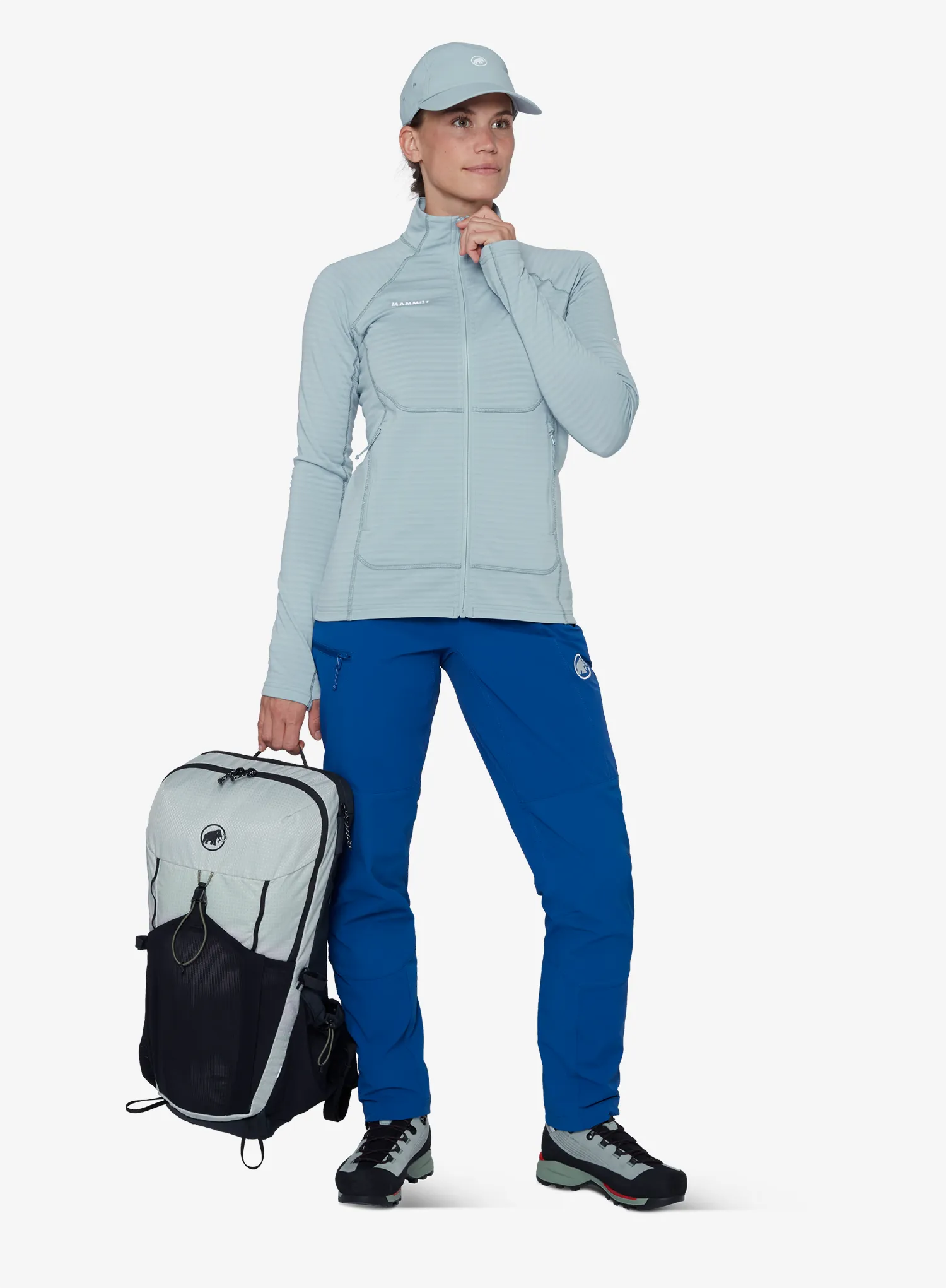 Hanorac fleece femei Mammut Taiss ML Jacket - nebla