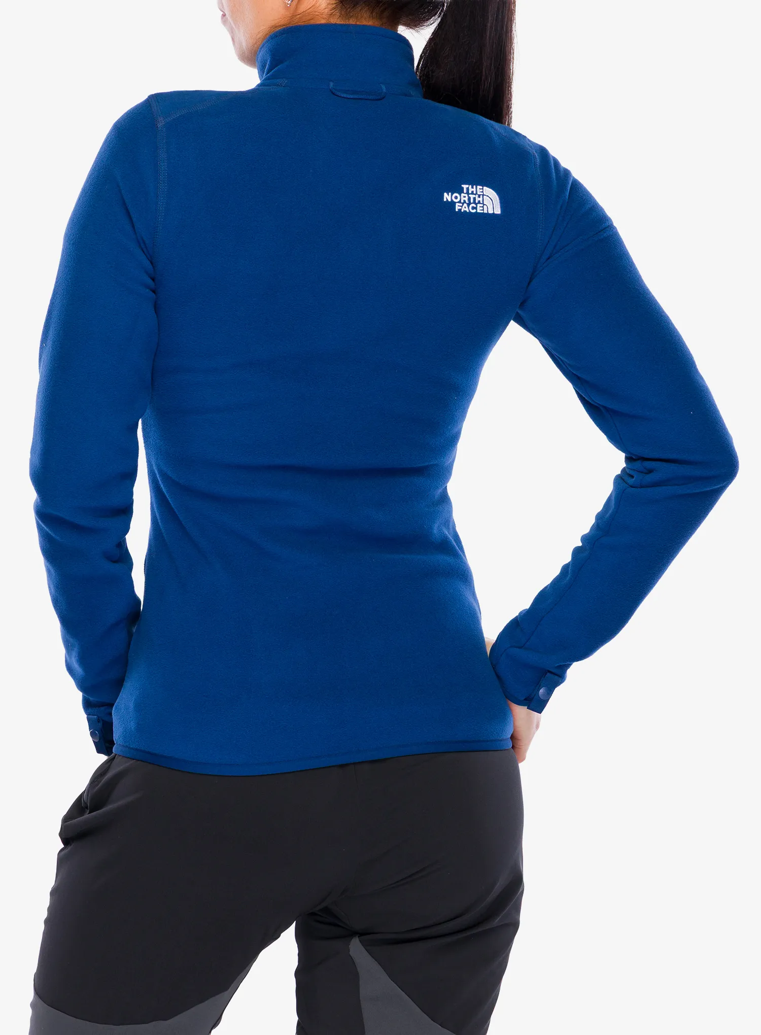 Hanorac fleece femei The North Face 100 Glacier FZ - estate blue