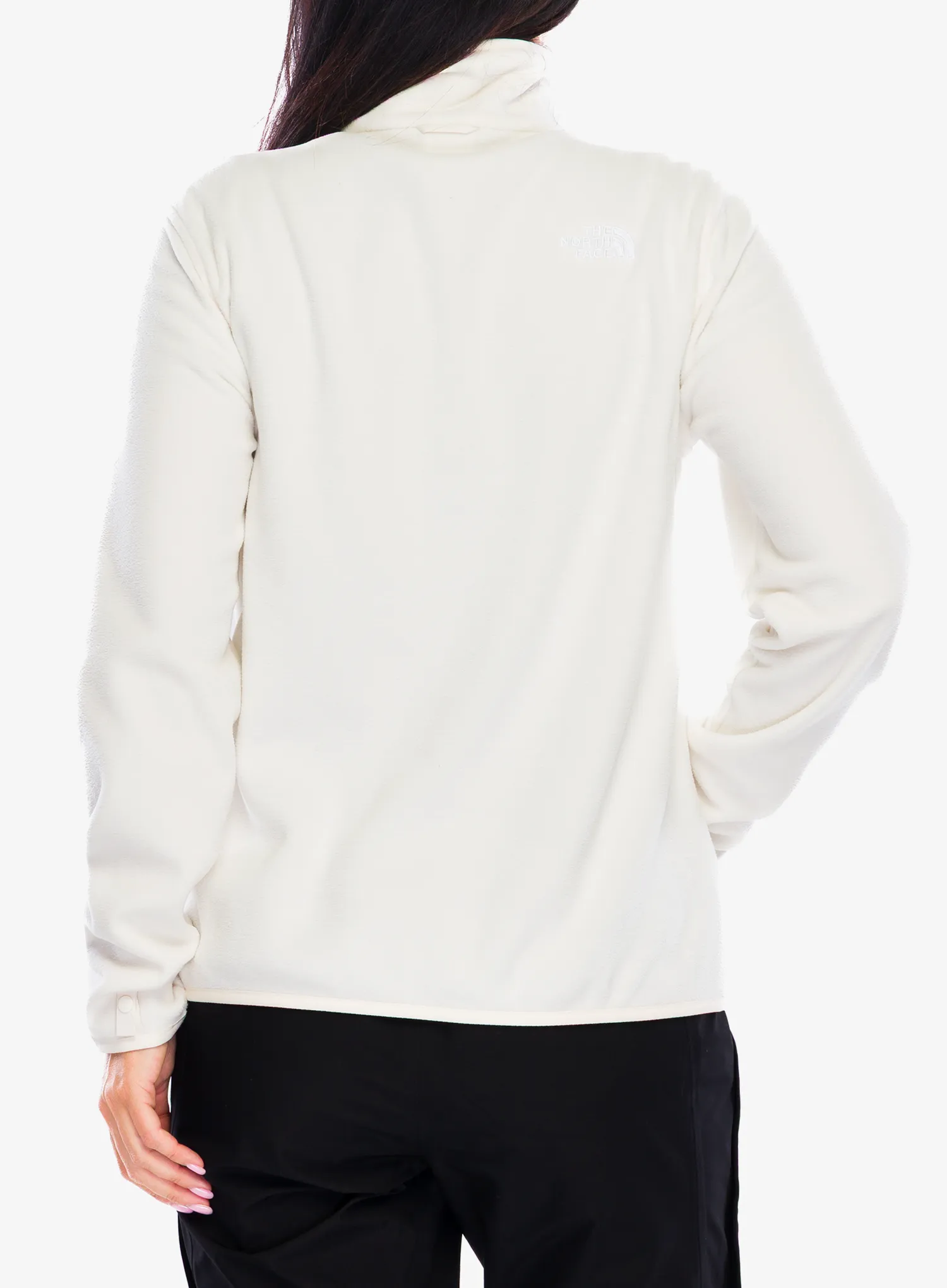 Hanorac fleece femei The North Face Glacier Fleece Jacket - white dune