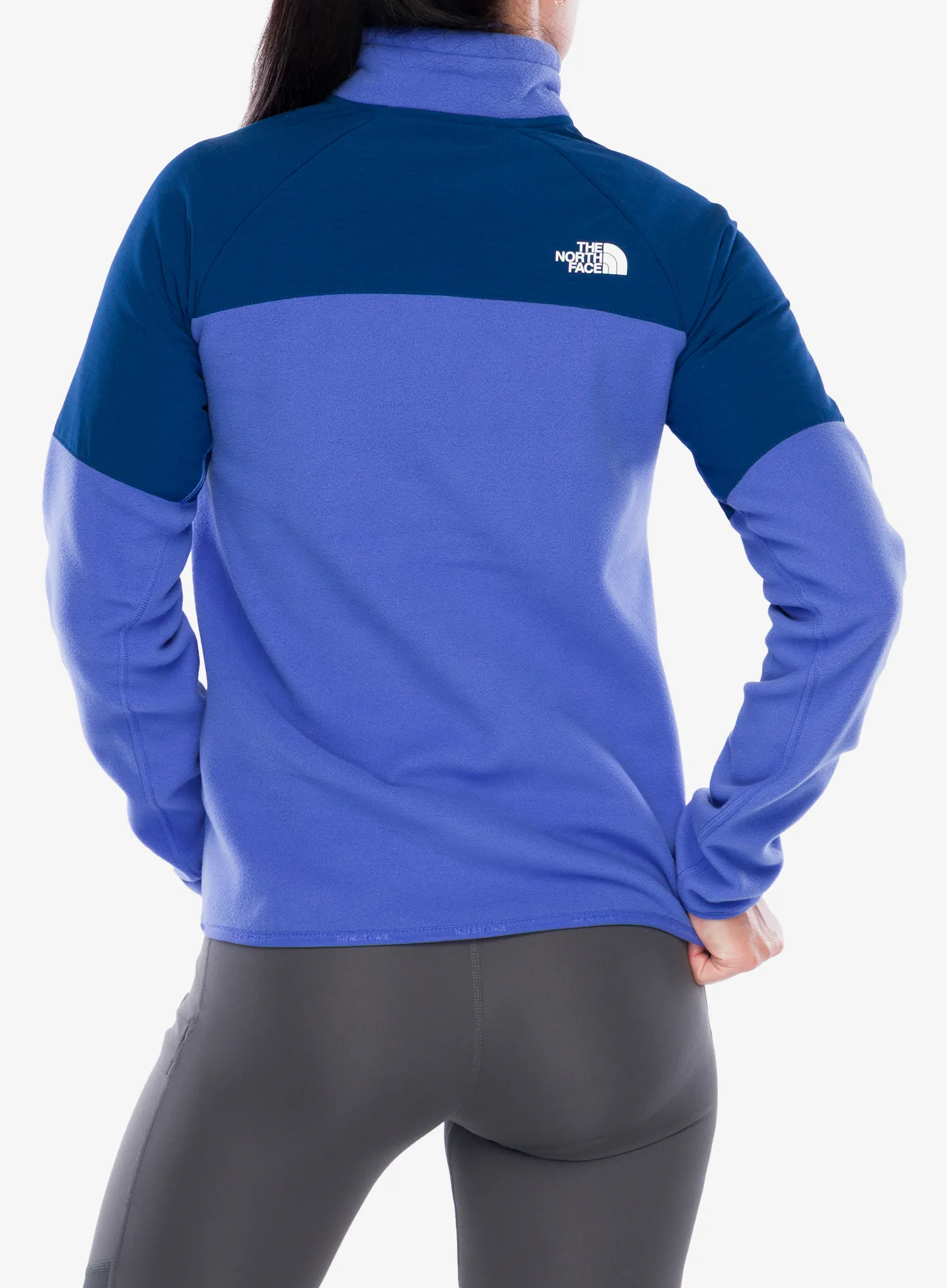 Hanorac fleece femei The North Face Glacier Heavyweight 1/2 Zip Jacket - indigo plum/estate blue
