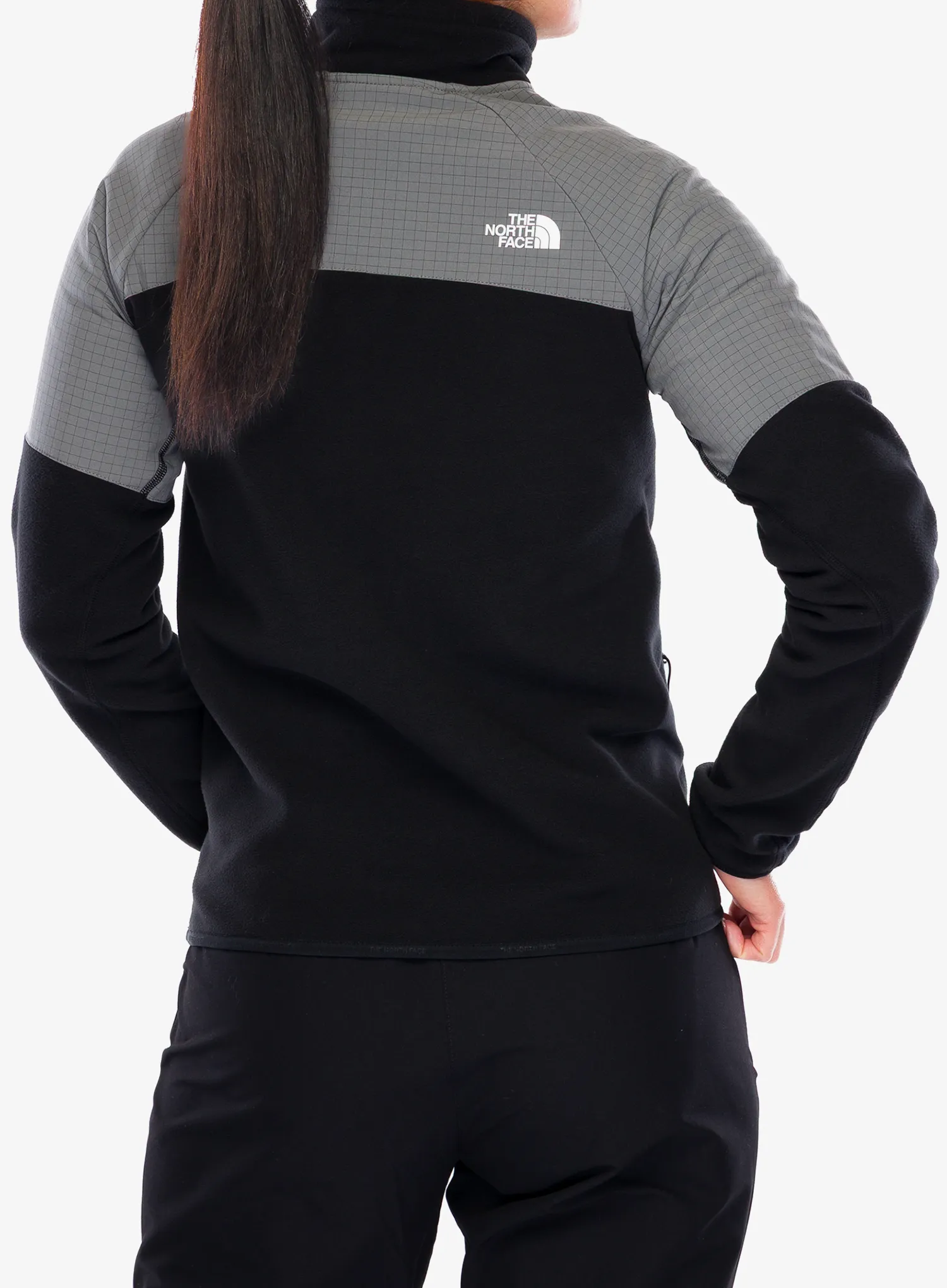 Hanorac fleece femei The North Face Glacier Heavyweight 1/2 Zip Jacket - tnf black/smoked pearl