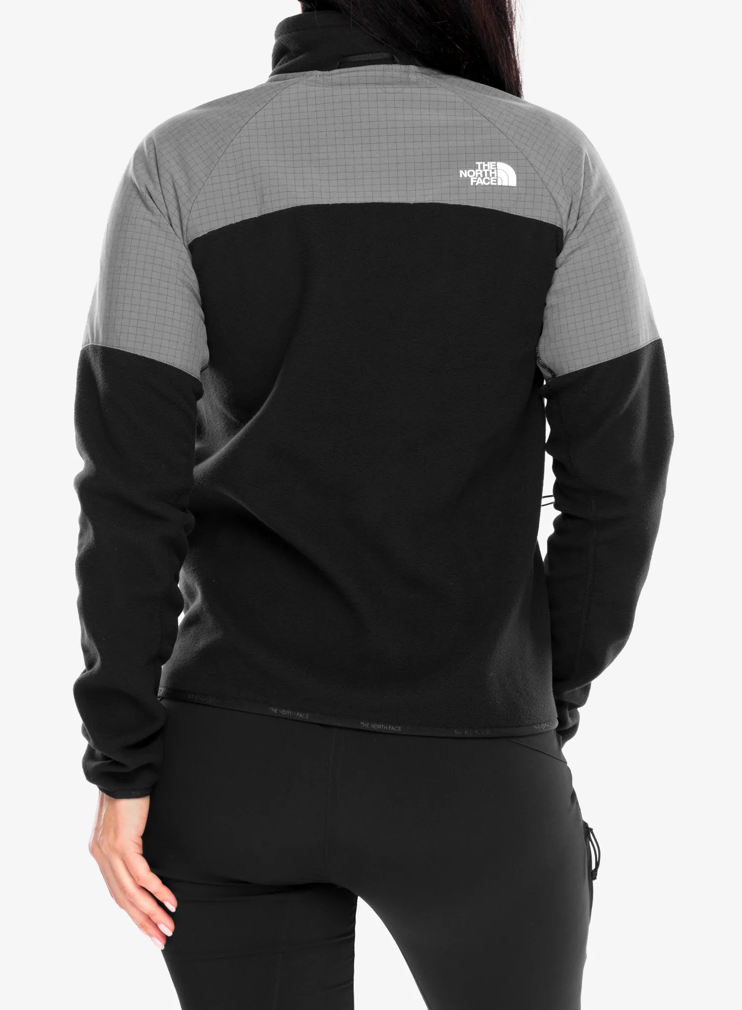 Hanorac fleece femei The North Face Glacier Heavyweight Full Zip Jacket - tnf black/smoked pearl