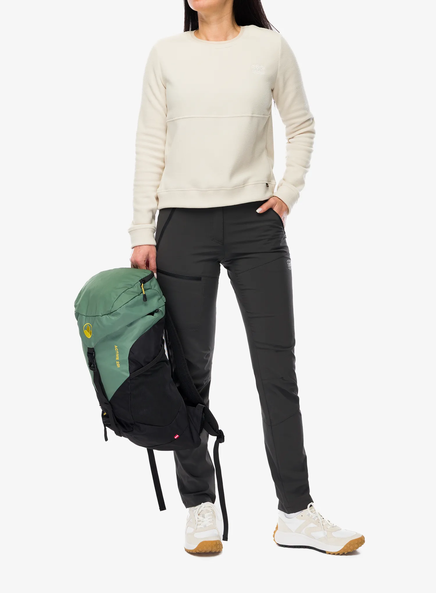 Hanorac fleece femei Turbat Scout Fleece - fog beige