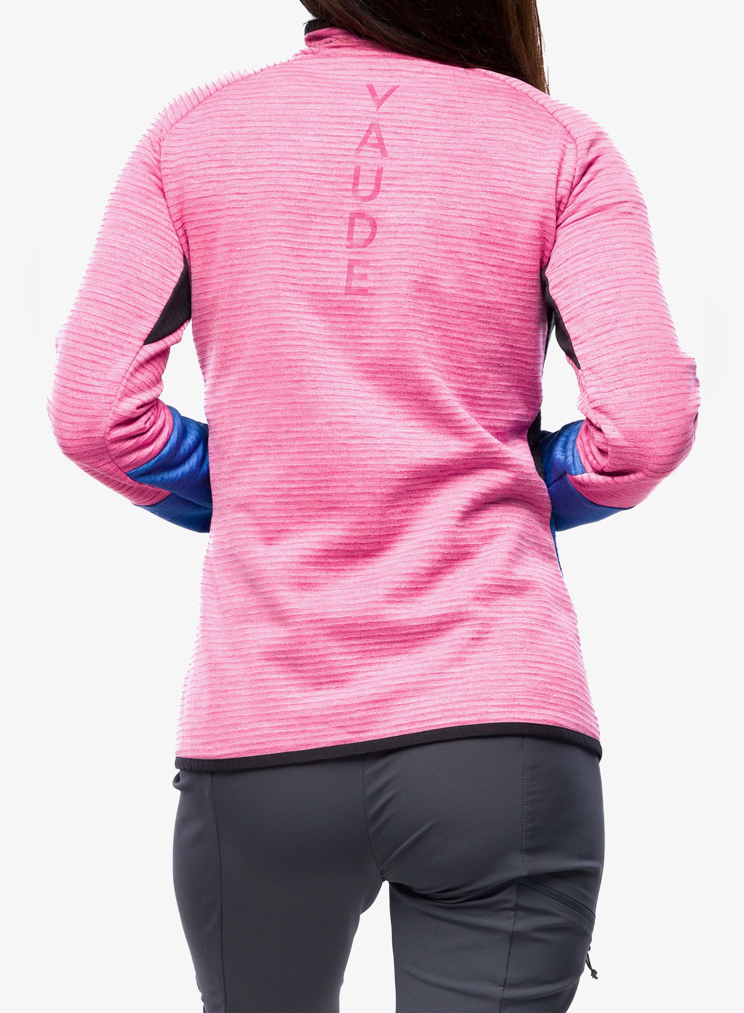 Hanorac fleece femei Vaude Larice HZ Fleece Jacket - rich pink